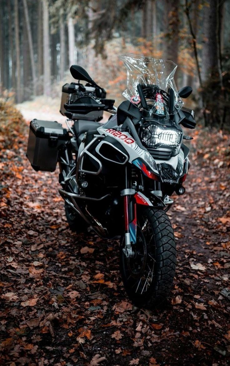 BMW Adventure Bike on a Scenic Dirt Road