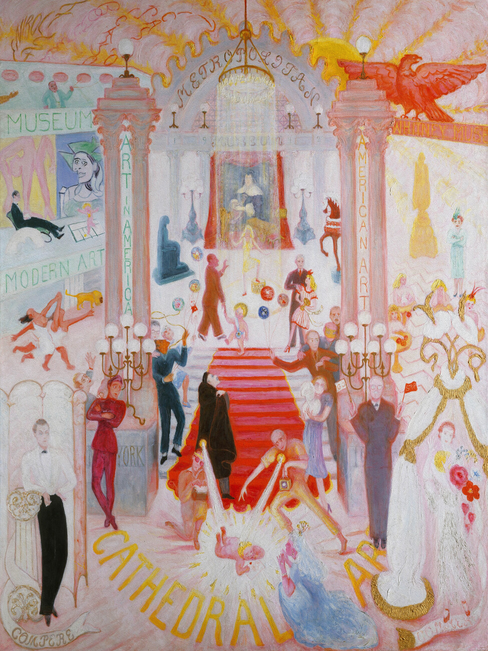 Fine Art Print The Cathedrals of Art (Retro Shopping)