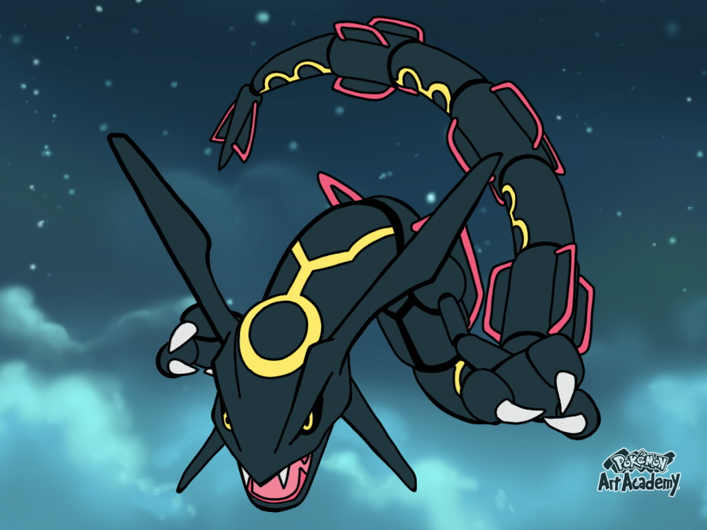 Shiny Rayquaza (Pokemon Art Academy) by ArbiterZero - Fur Affinity [dot] net