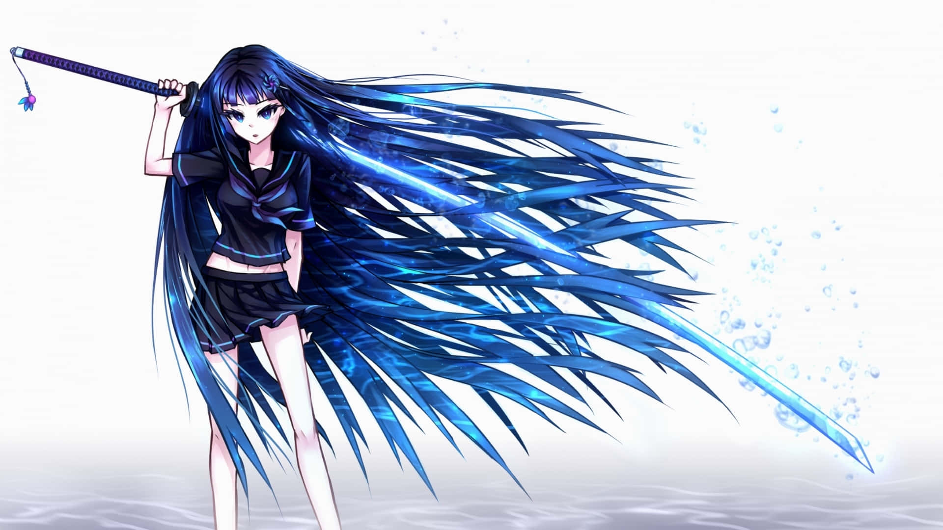 Cool Anime Blue Wallpaper
