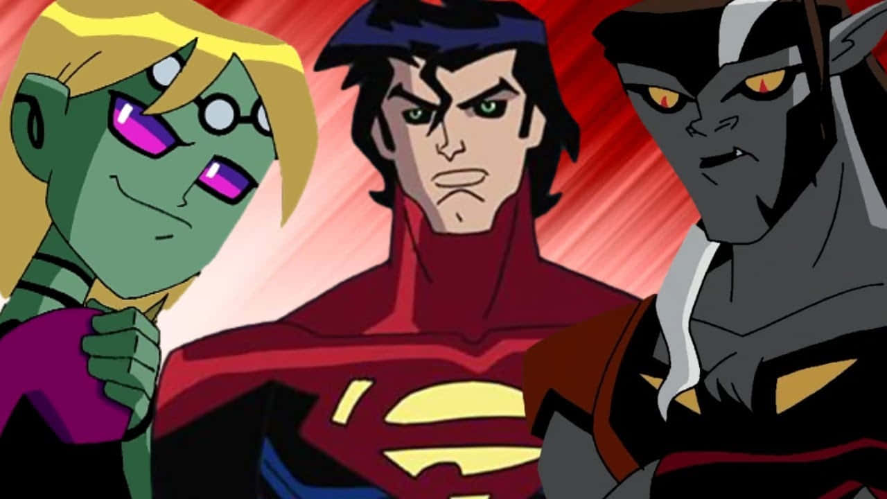 Download Superman X Brainiac And Timber Wolf Legion Of Super Heroes Wallpaper