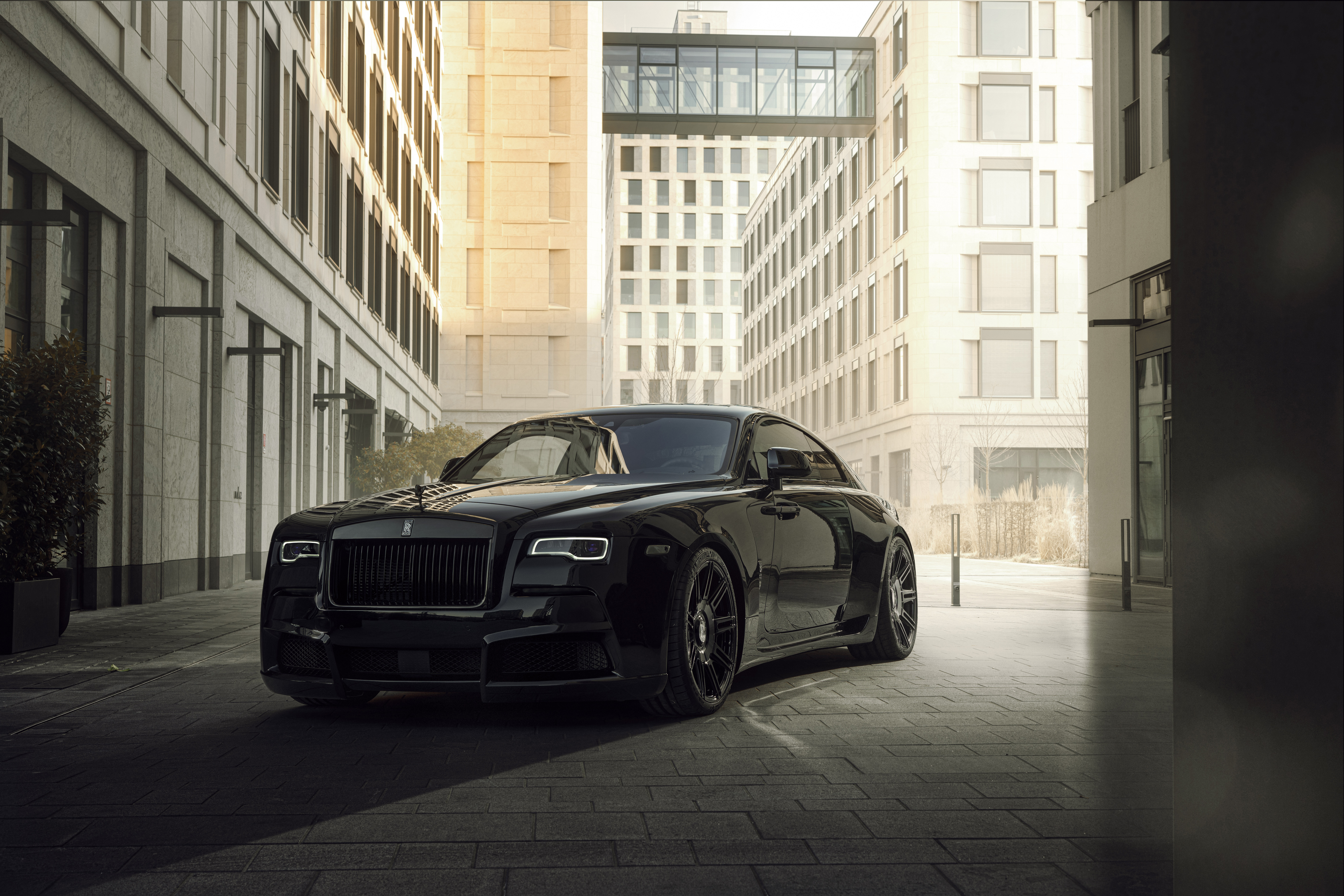 Download Black Car Car Rolls Royce Vehicle Rolls Royce Wraith 8k Ultra HD Wallpaper