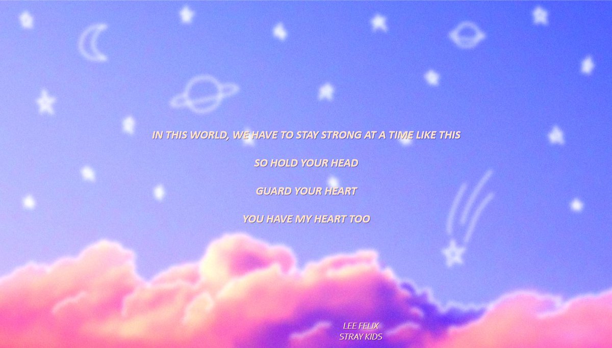 Ely ♡ NO EASY - #FELIX: Wallpaper I Made Some Aesthetic Desktop Wallpaper From Felix Comforting Words. Rt Like If Saved #StrayKids