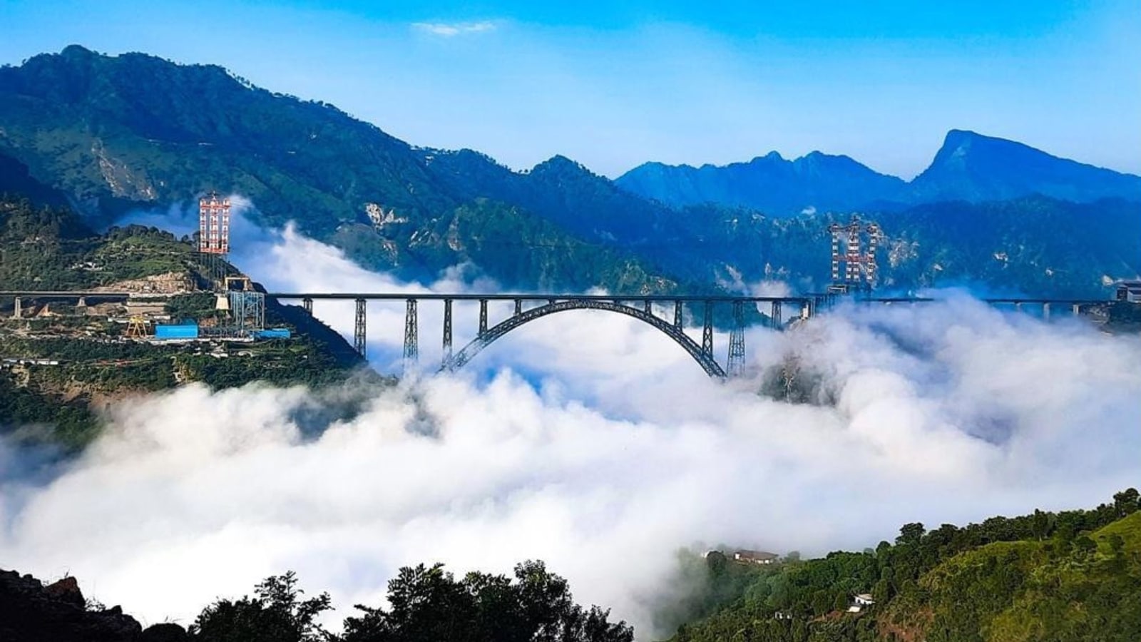 Indian Railways shares pics of Chenab Bridge, its beauty enchants netizens