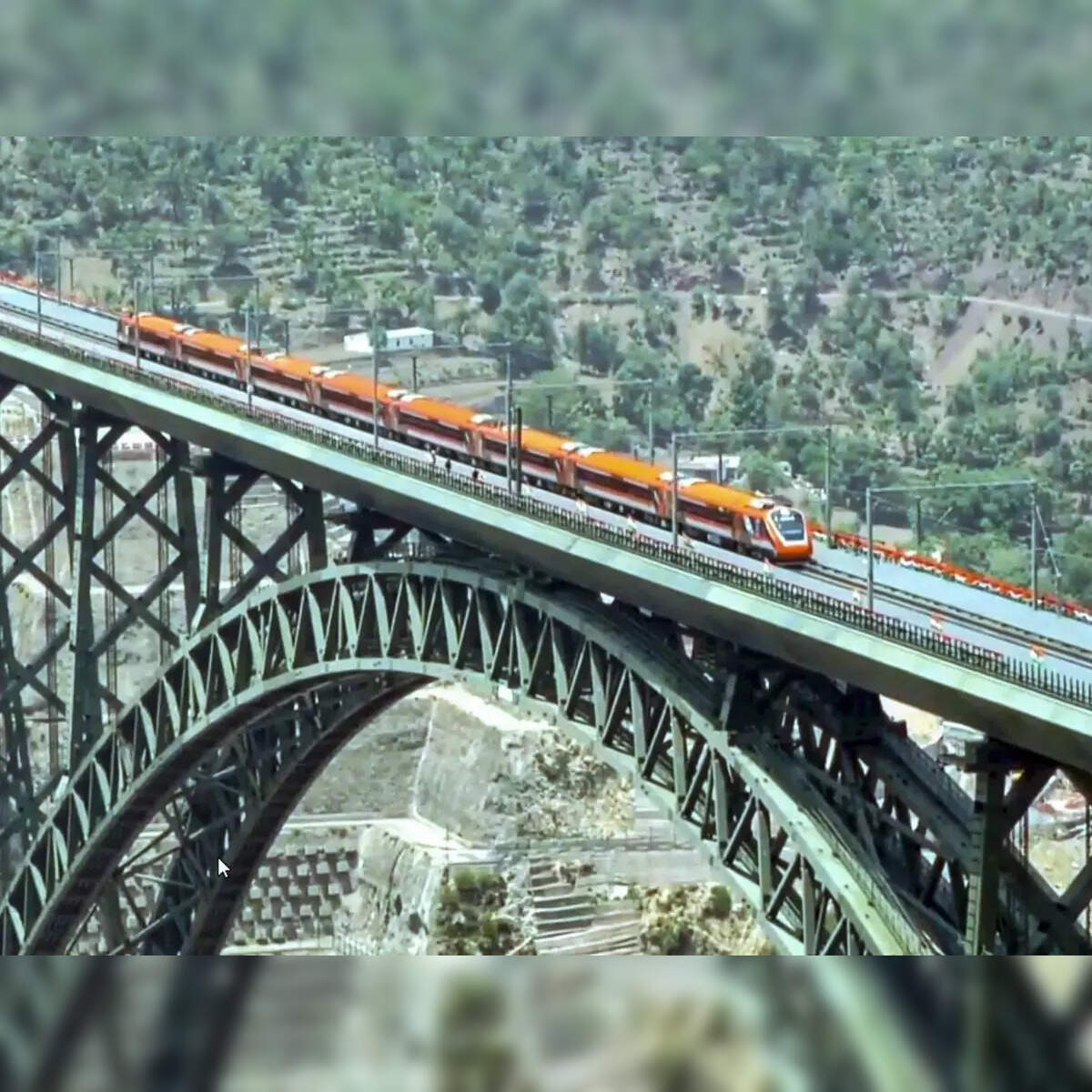 Air travellers flying over Chenab bridge eager to click photo after pilots make special announcement Economic Times