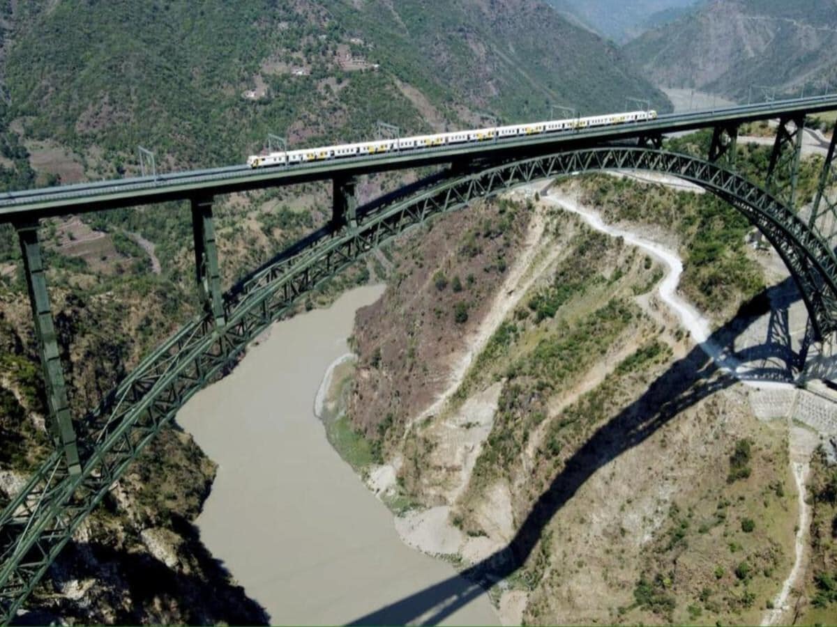 WATCH: Railways' successful trial run on world's highest Chenab rail bridge