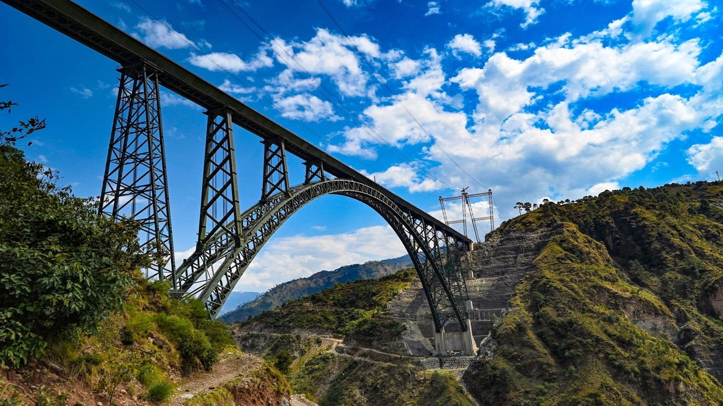 Chenab Bridge, Jammu and Kashmir, India