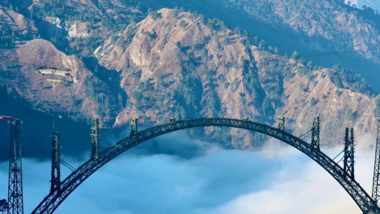 Over the Clouds': Stunning Photo of Jammu and Kashmir's Chenab Bridge Go Viral