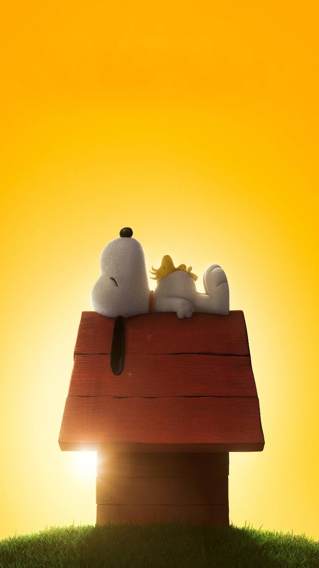 Download The Peanuts Movie Snoopy During Sunset Wallpaper