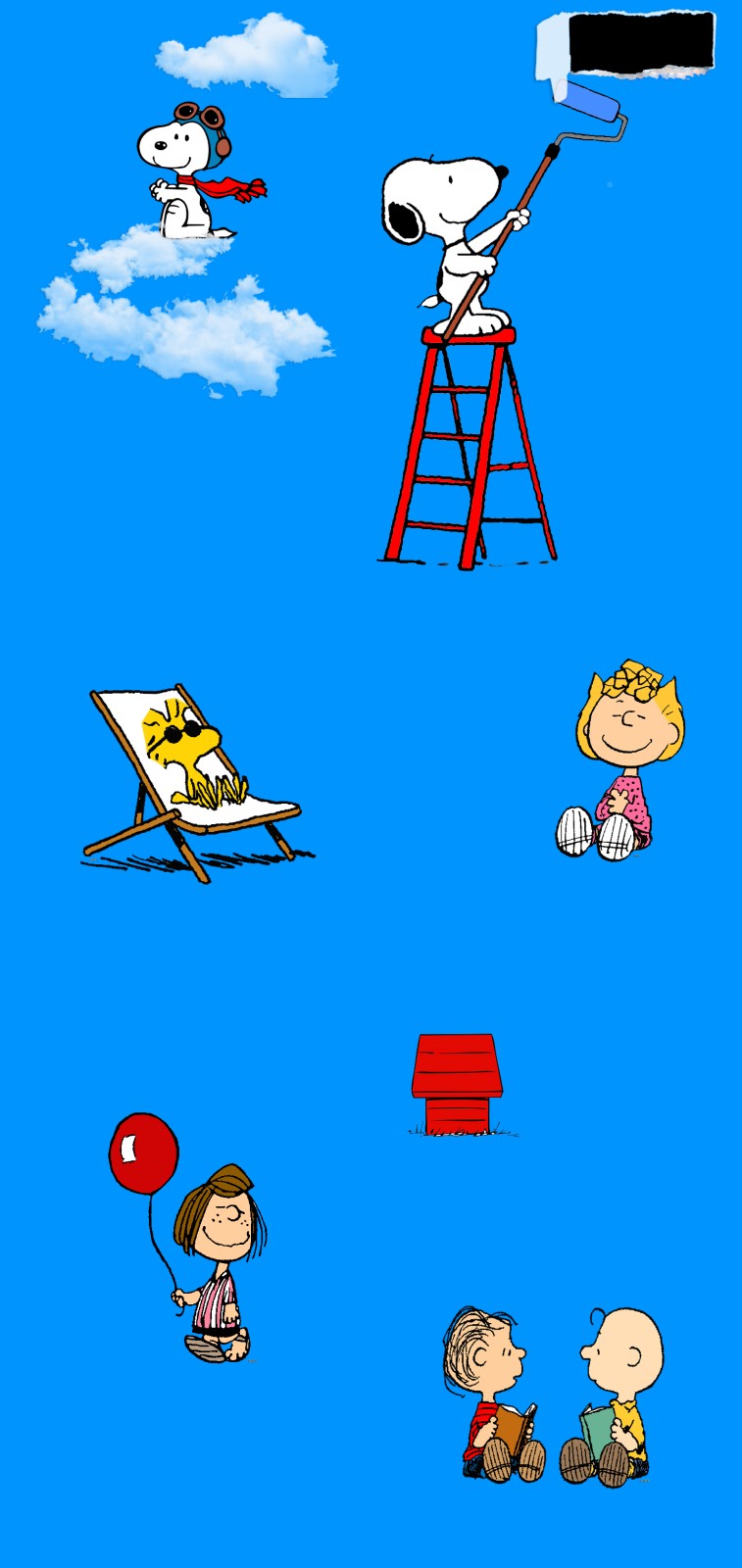 Peanuts character wallpaper I made in my free time
