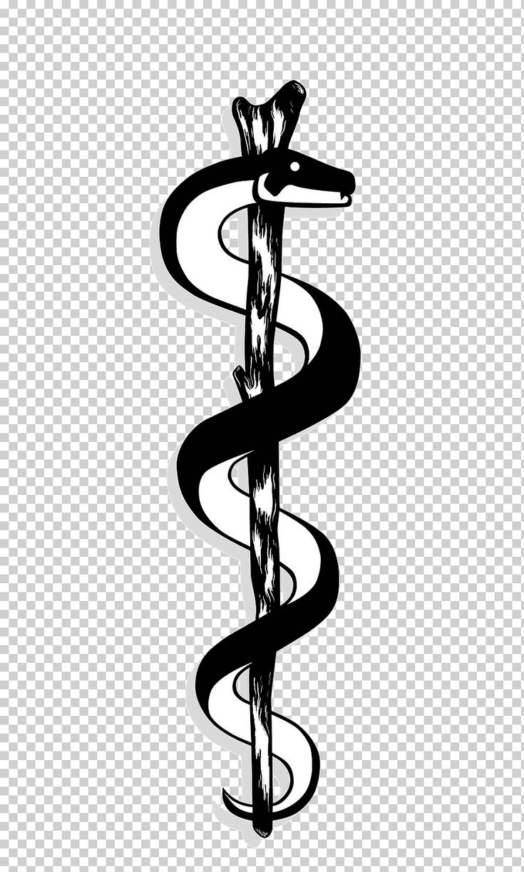 White and black caduceus logo, Apollo Rod of Asclepius Staff of Hermes Caduceus as a symbol of medicine, symbol, miscellaneous, pencil, monochrome png