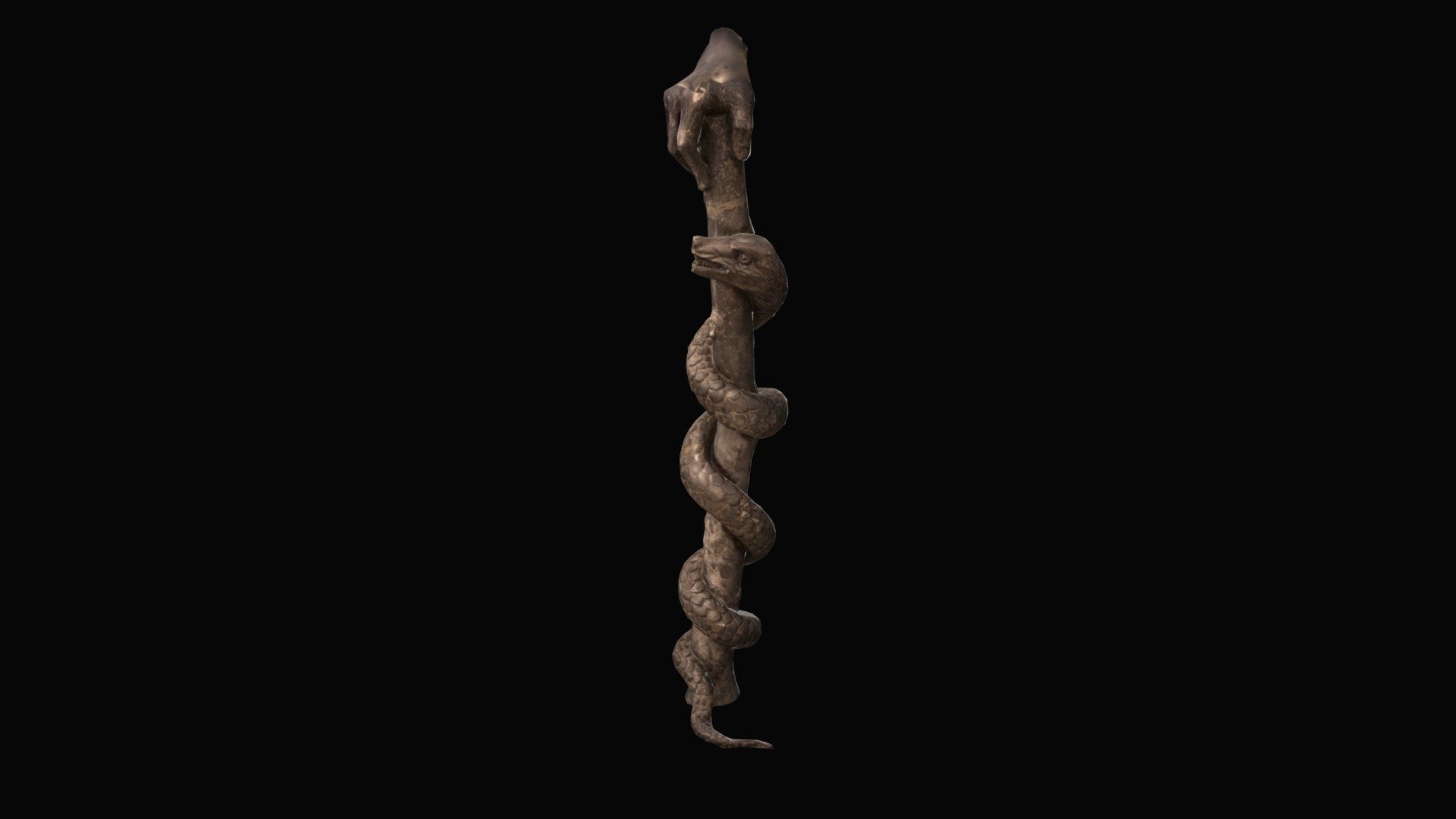 Asclepius Staff model by Matthew Brennan [a3cbfe6]