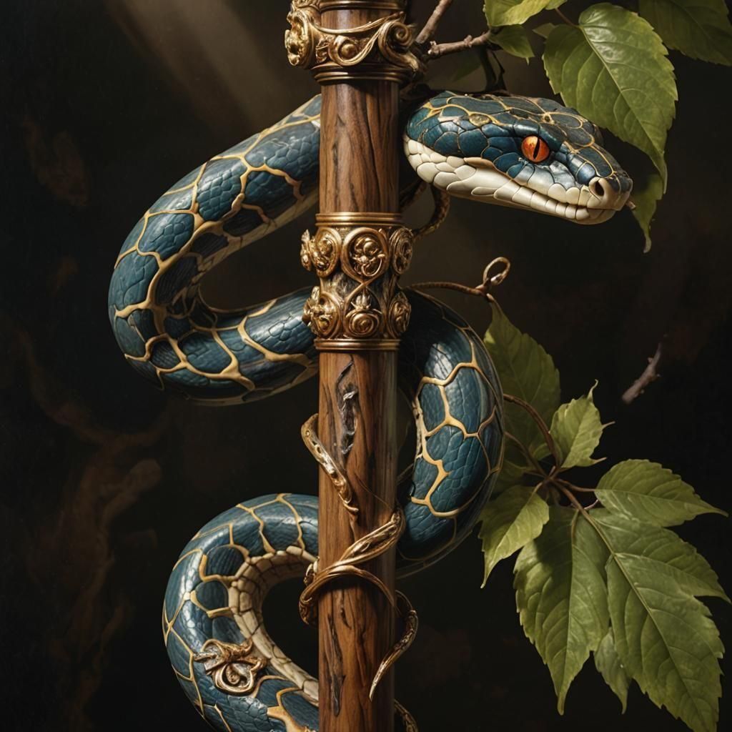 Rod of asclepius of asclepius