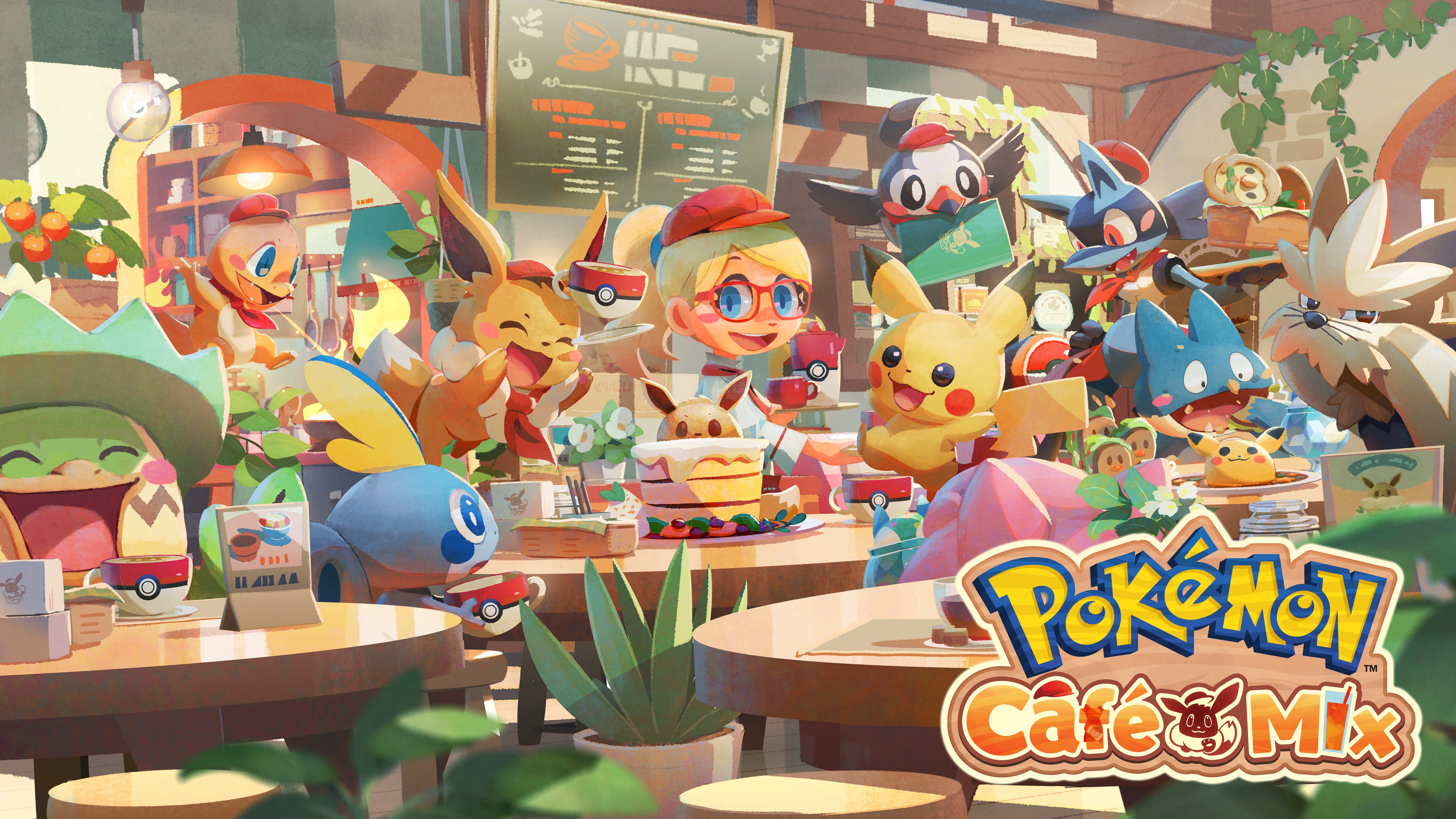 Pokémon Café Mix Wallpaper 4K, 2020 Games, Android games, 5K, 8K