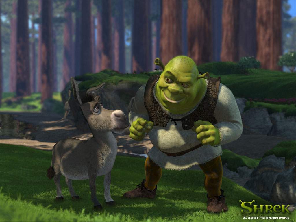 Shrek cartoon Desktop wallpaper 1366x768
