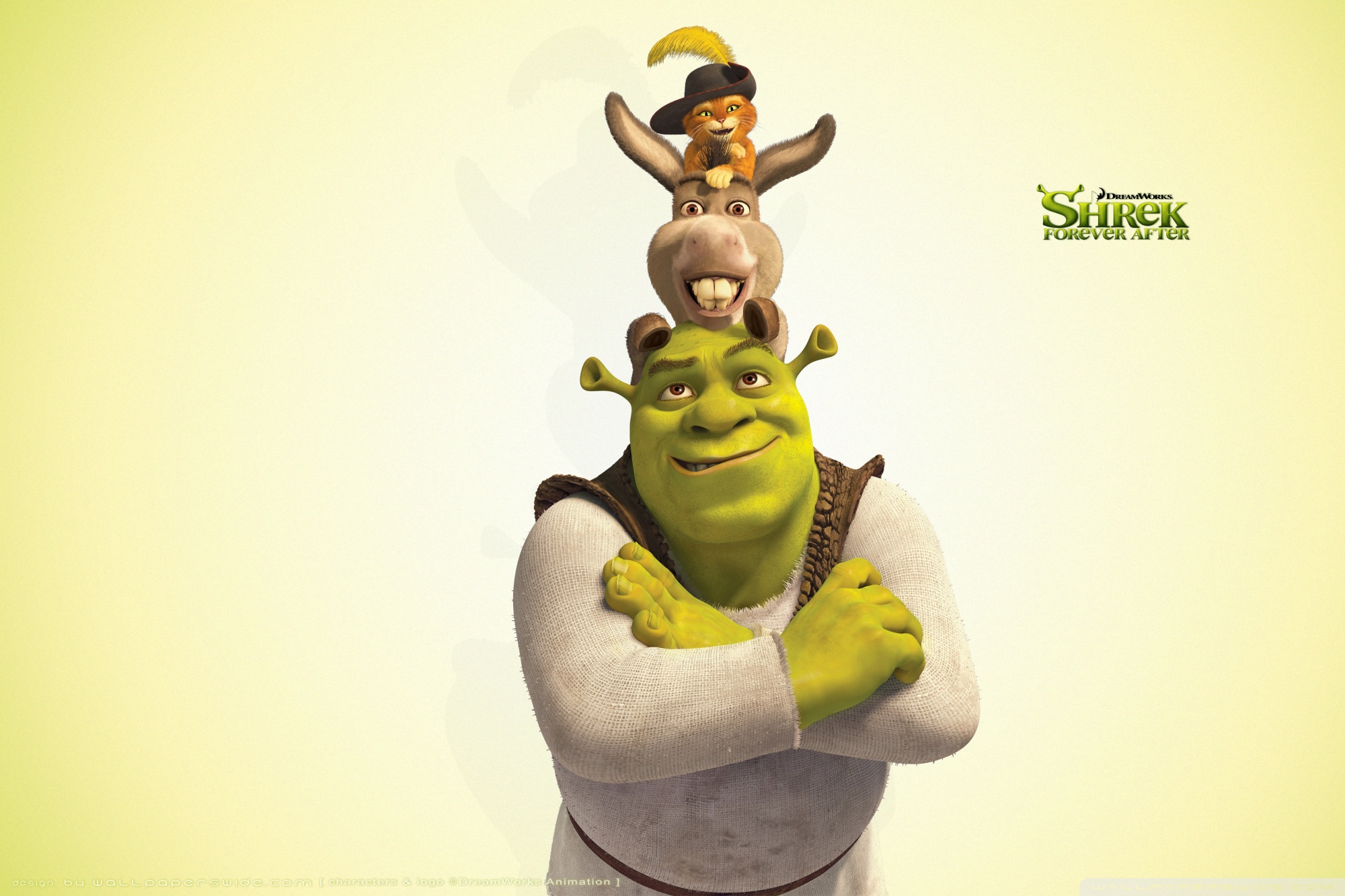 Shrek, Donkey and Puss in Boots, Shrek The Final Chapter 4K UHD Wallpaper for UltraHD Desktop and TV, Widescreen and UltraWide Display