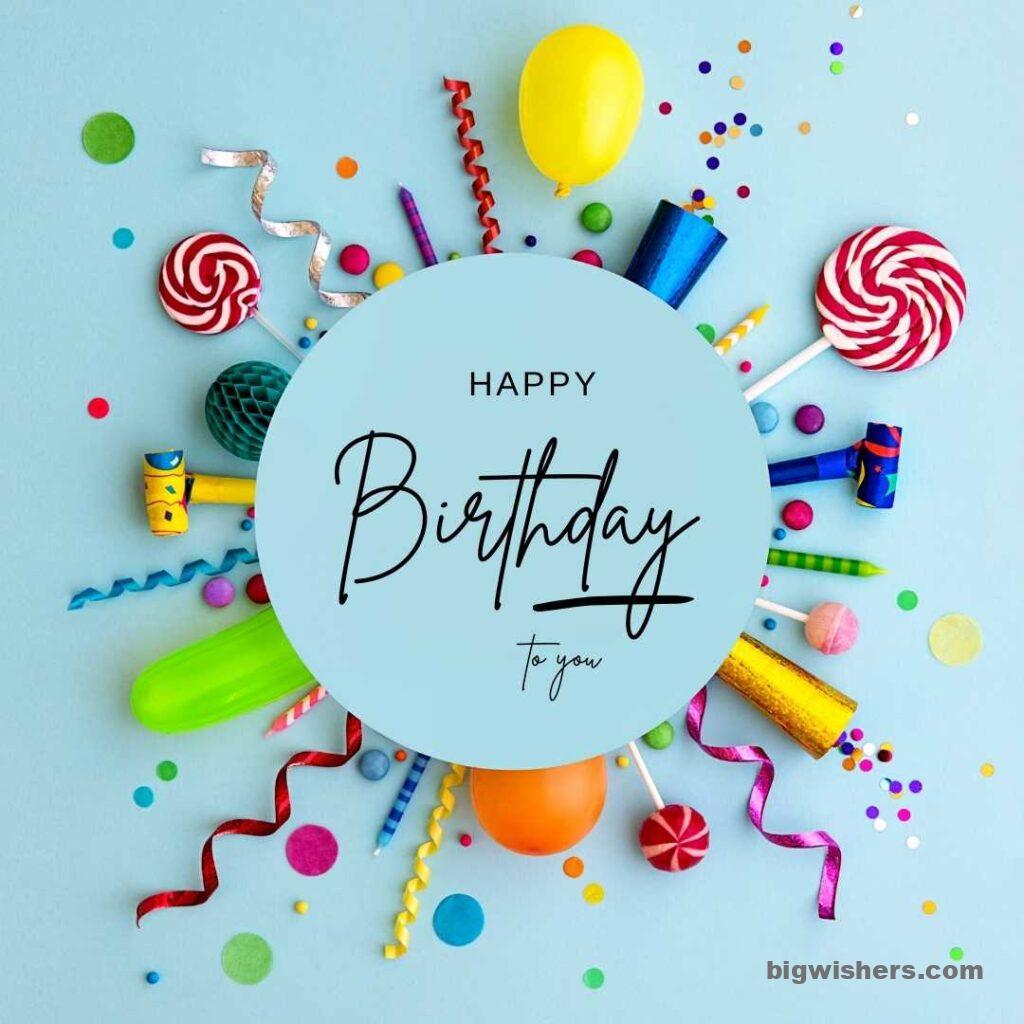 Happy birthday image. Share with your friends and family