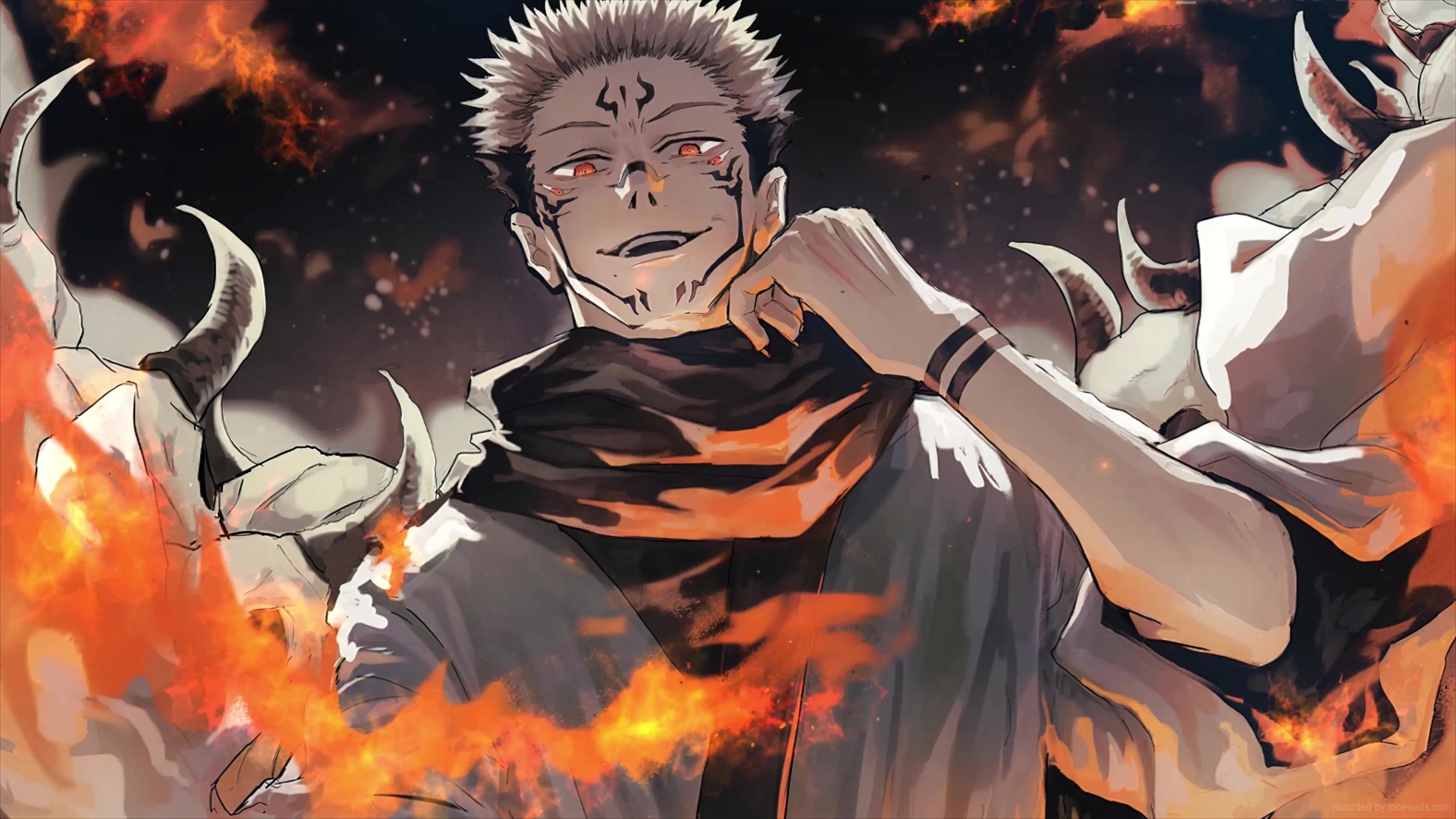 Sukuna Ryoumen King Of Curses Jujutsu Kaisen Live Wallpaper