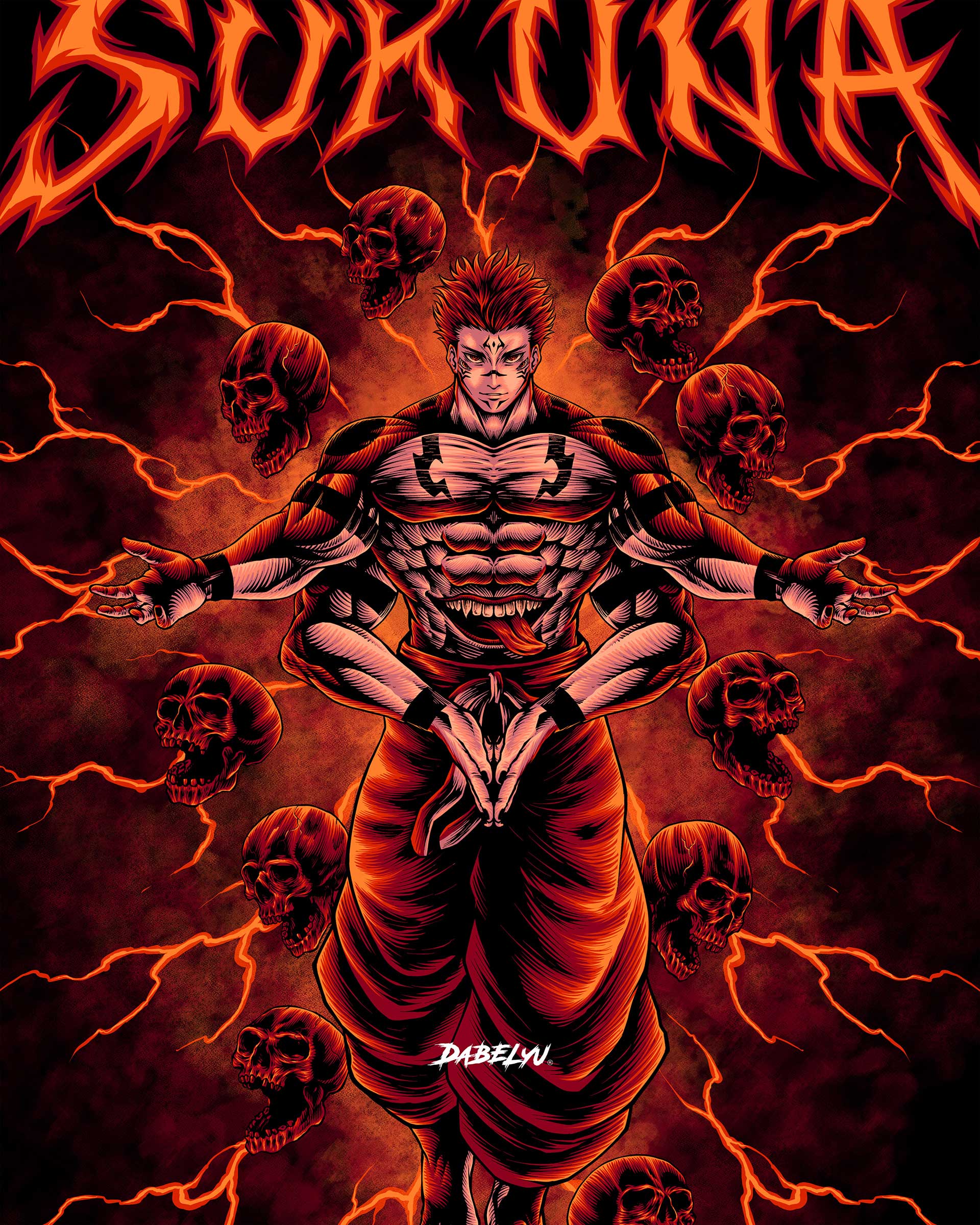 Sukuna Premium HD Wallpaper