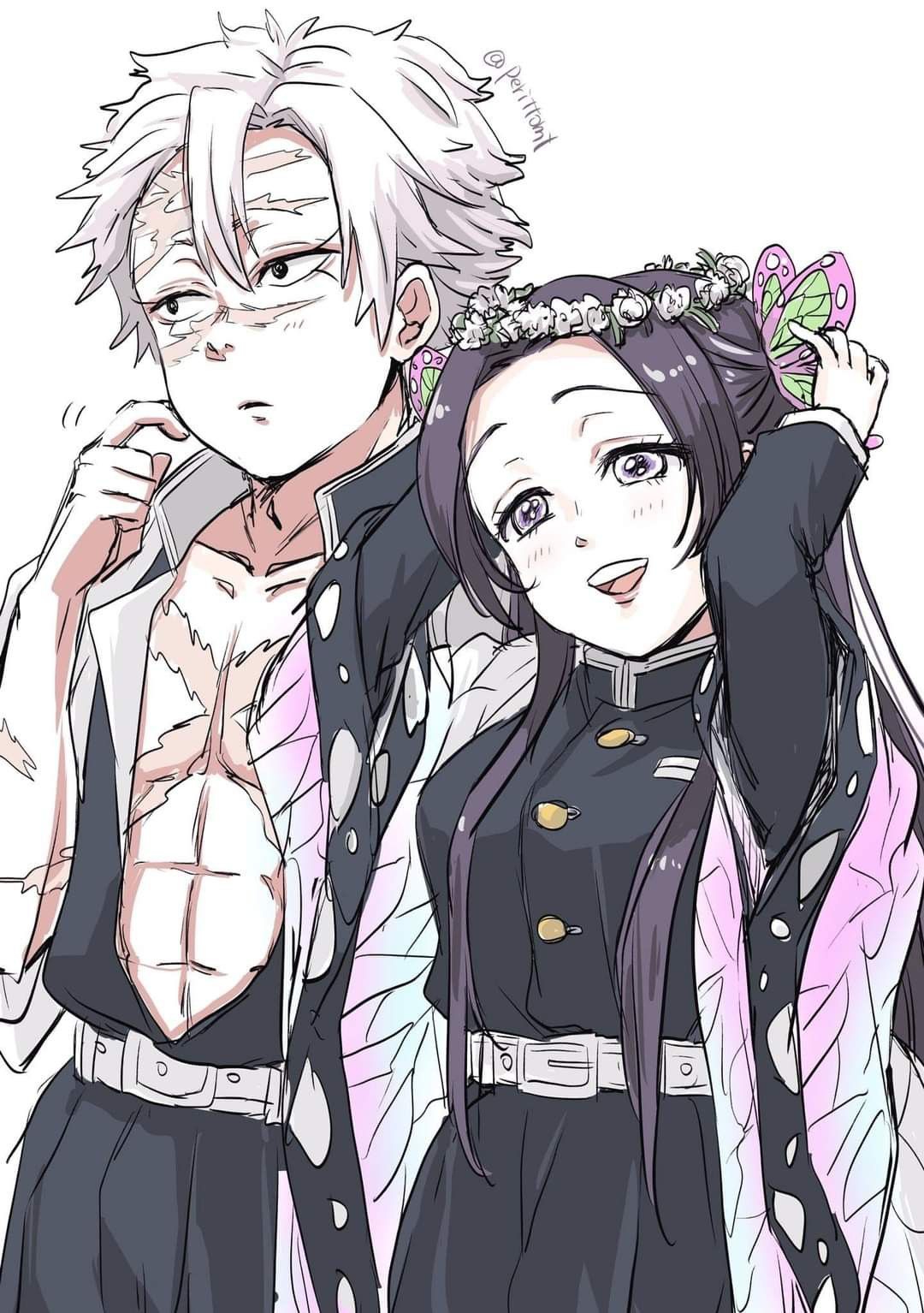 Kanae x sanemi ideas. anime demon, slayer, demon