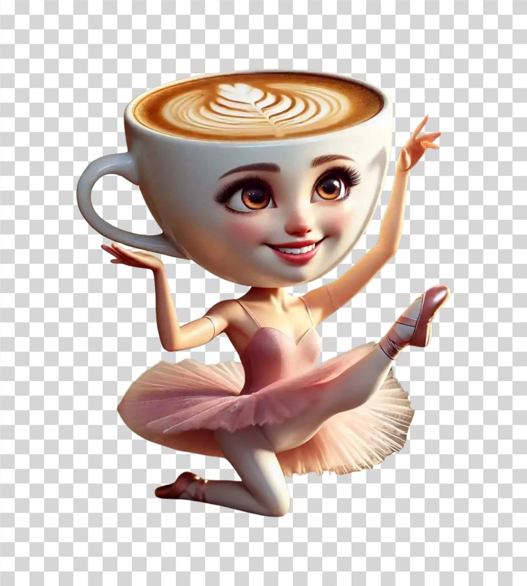Ballerina Capuchina, Viral TikTok Meme Trend, Funny Ballet Skit, Transparent PNG Image