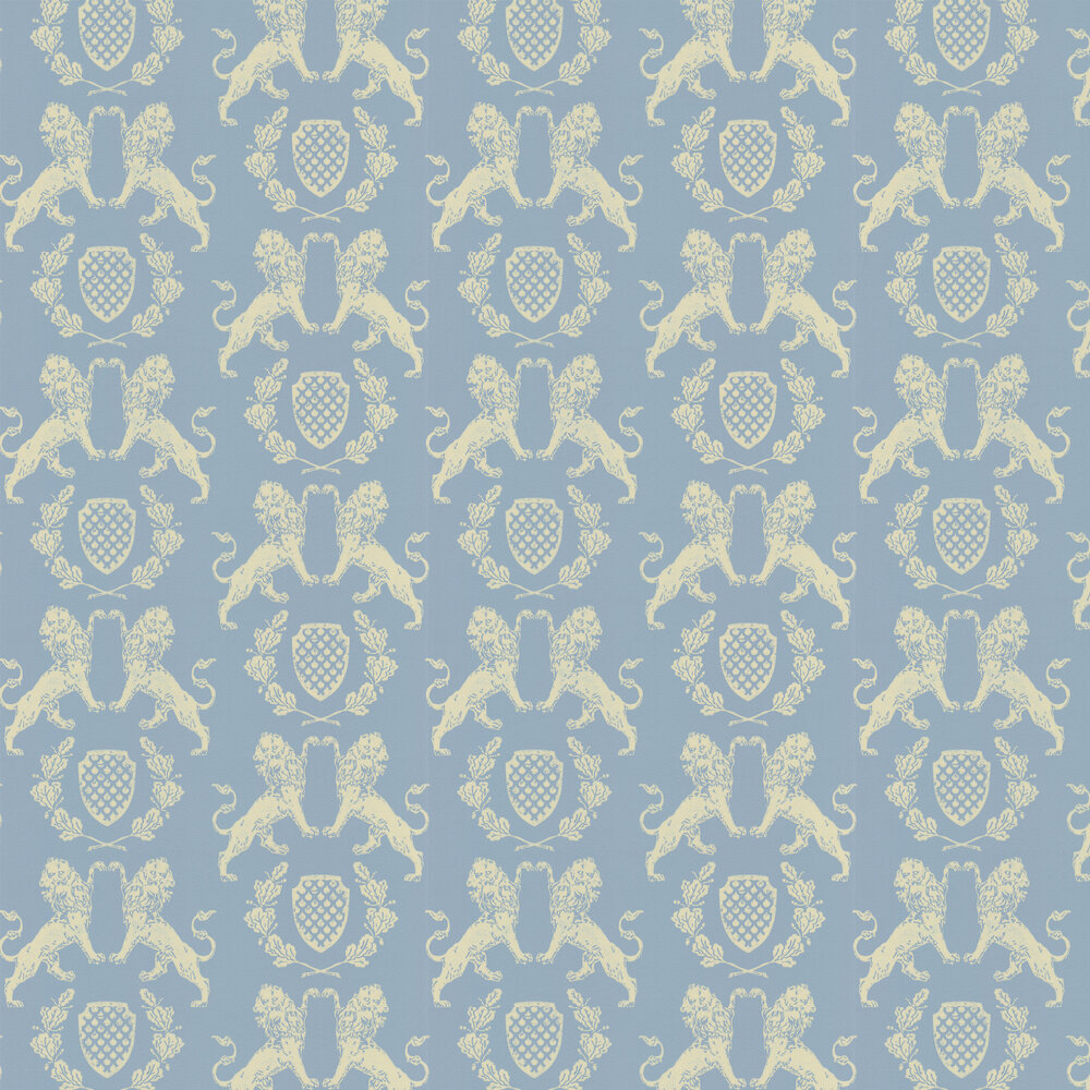 Heraldic Lion Wedgewood Blue by Barneby Gates Blue