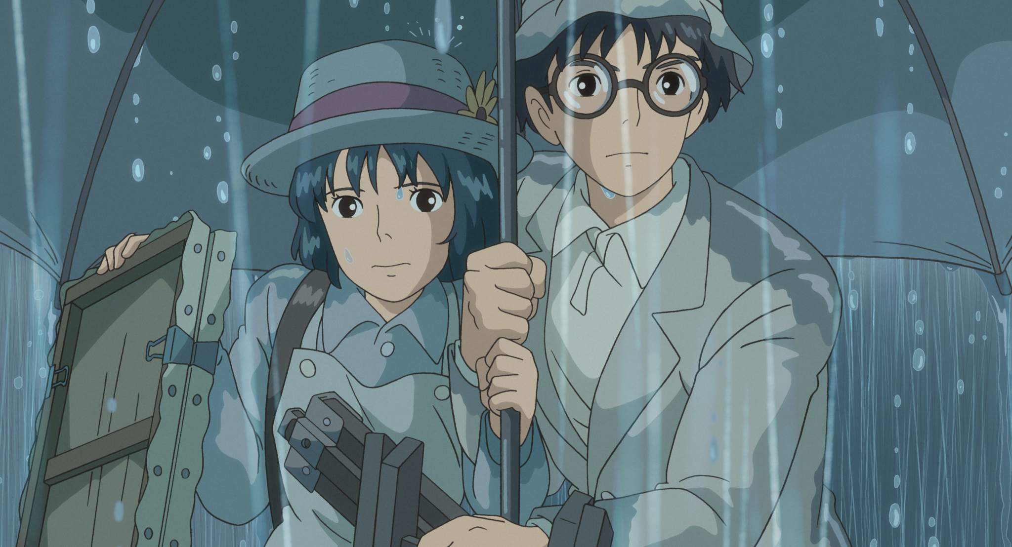 Wallpaper Hayao Miyazaki, Hayao Miyazaki, Ghibli, Naoko Satomi, The wind grows stronger, The Wind Rises, Naoko Satomi, Jiro Horikoshi for mobile and desktop, section прочее, resolution 2048x1108