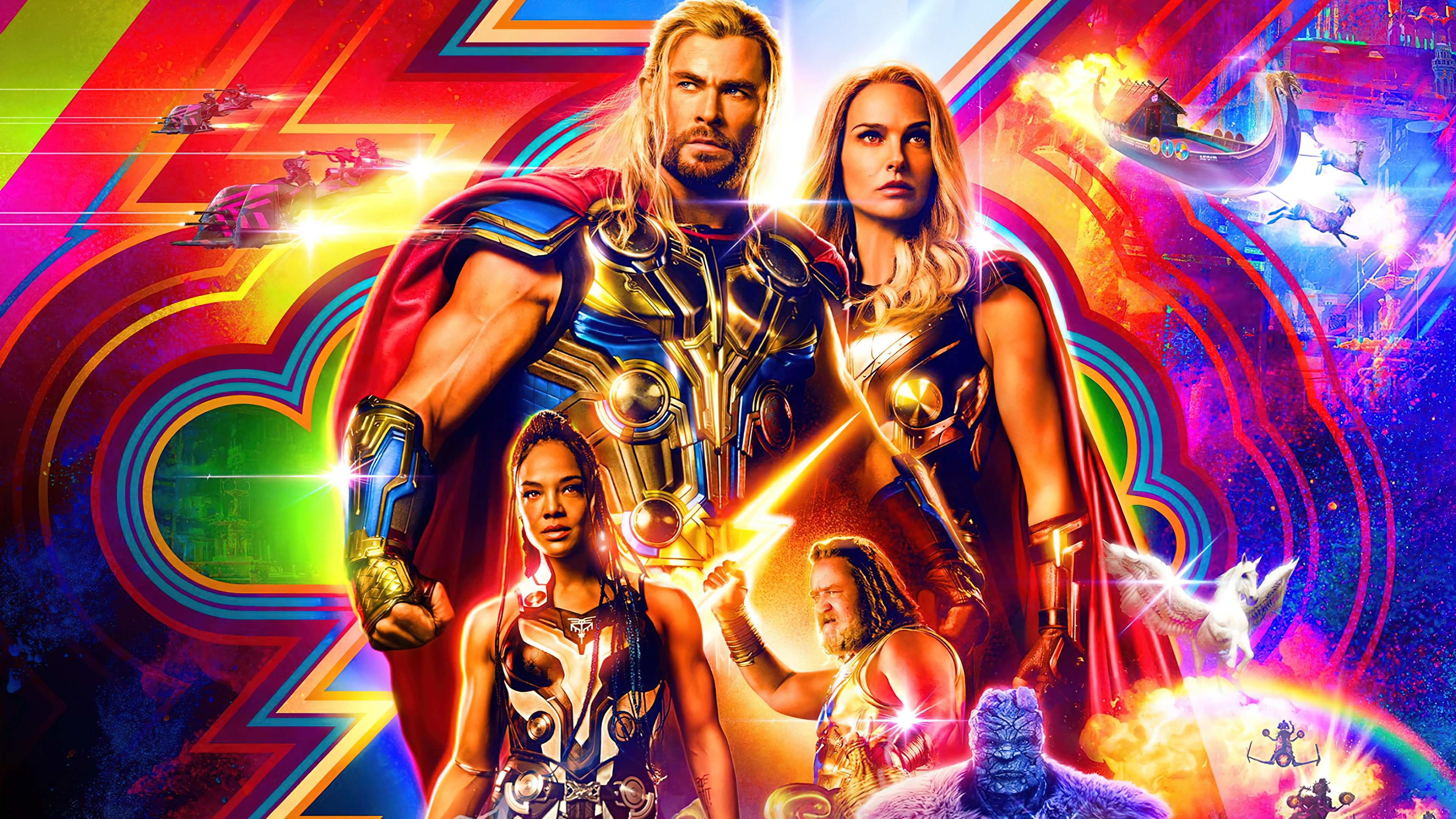 4K Thor: Love and Thunder Poster Wallpaper HD PC h