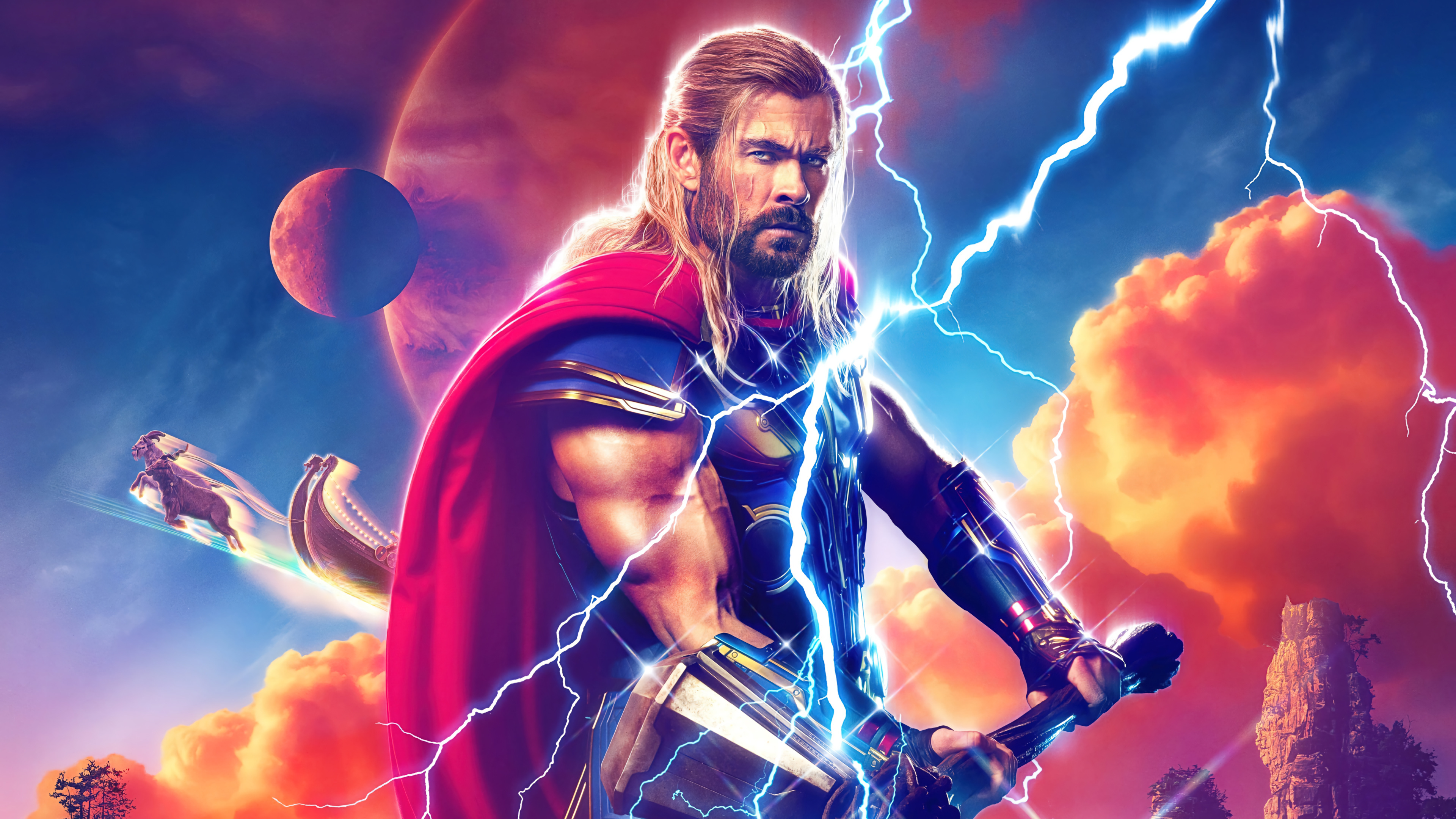 Thor 4K Thor: Love and Thunder Poster Wallpaper HD PC h