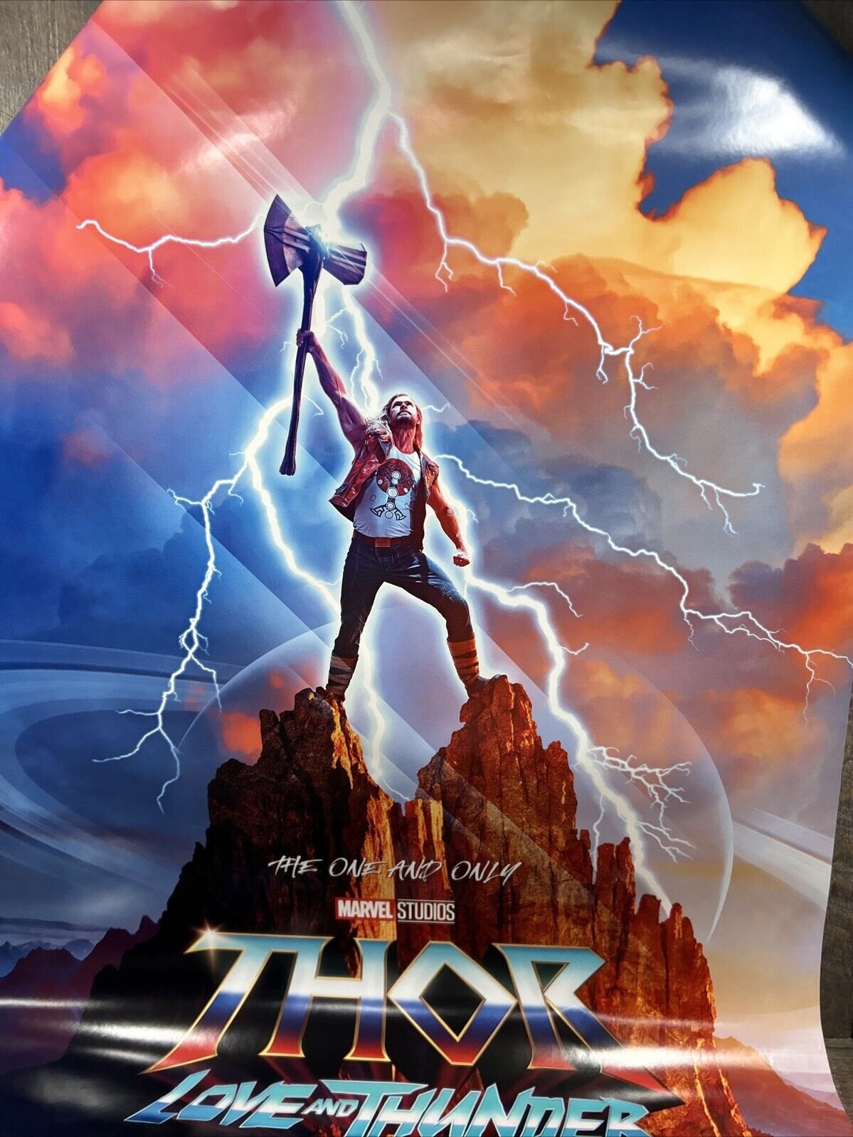 Thor Love & Thunder 27x40 DS Movie Poster Double sided Marvel The One & Only! Posters