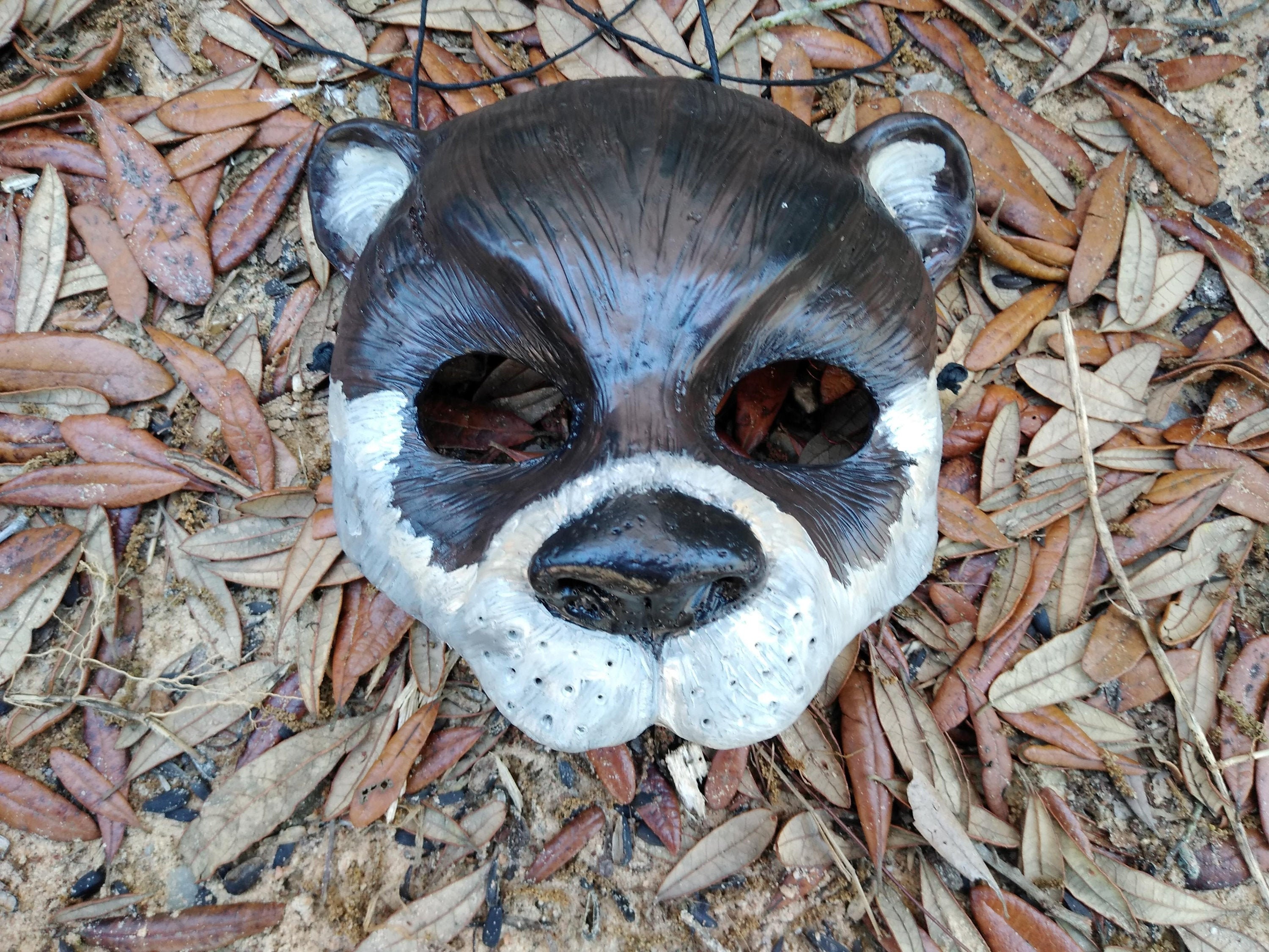 Otter Mask, Cute, Sea Otters, Animal Mask, Hand Painted, Masquerade Mask, Spirit Mask, Adorable Otter, Brown, River Otter, Sea Otter