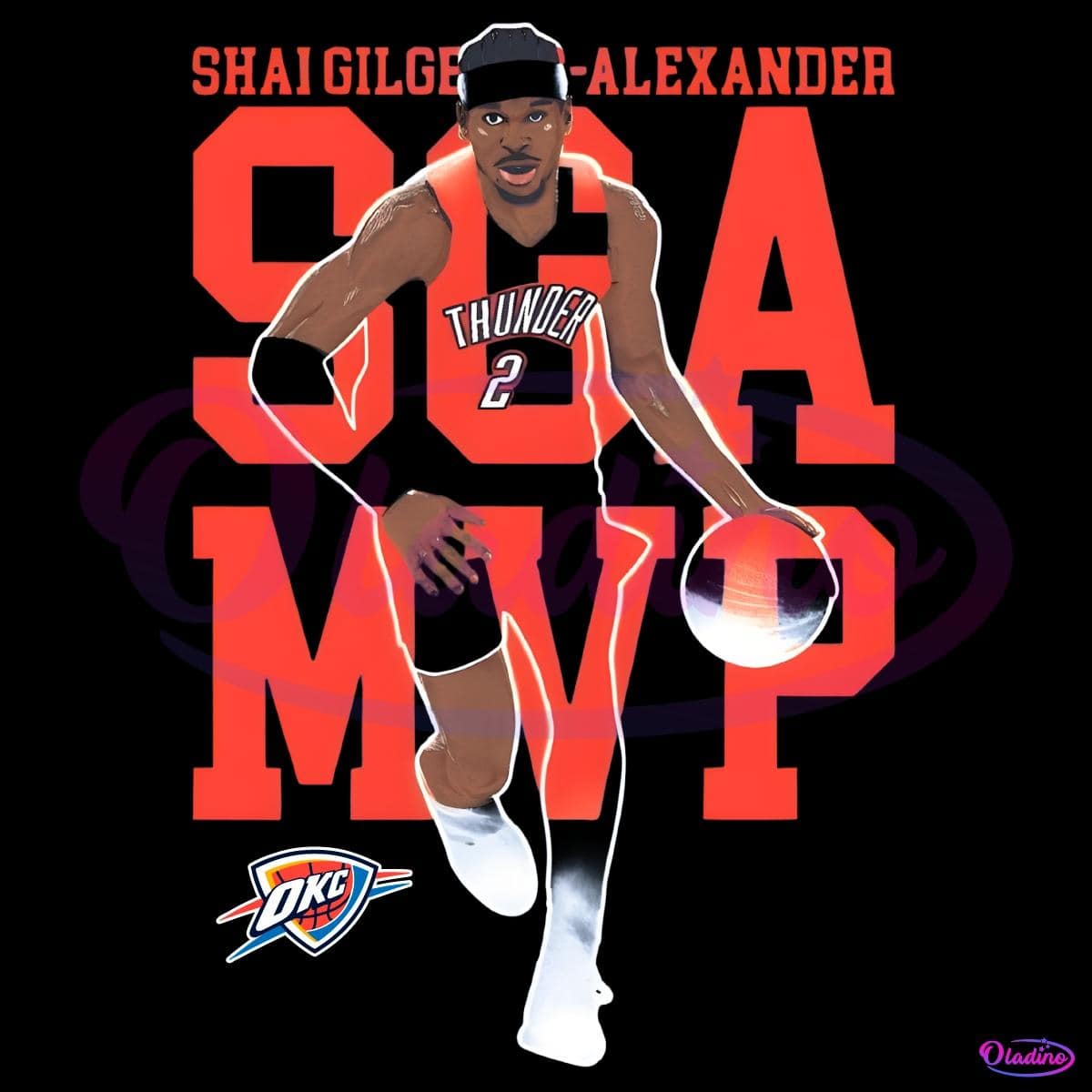 Shai Gilgeous Alexander 2025 Nba Mvp Thunder Png