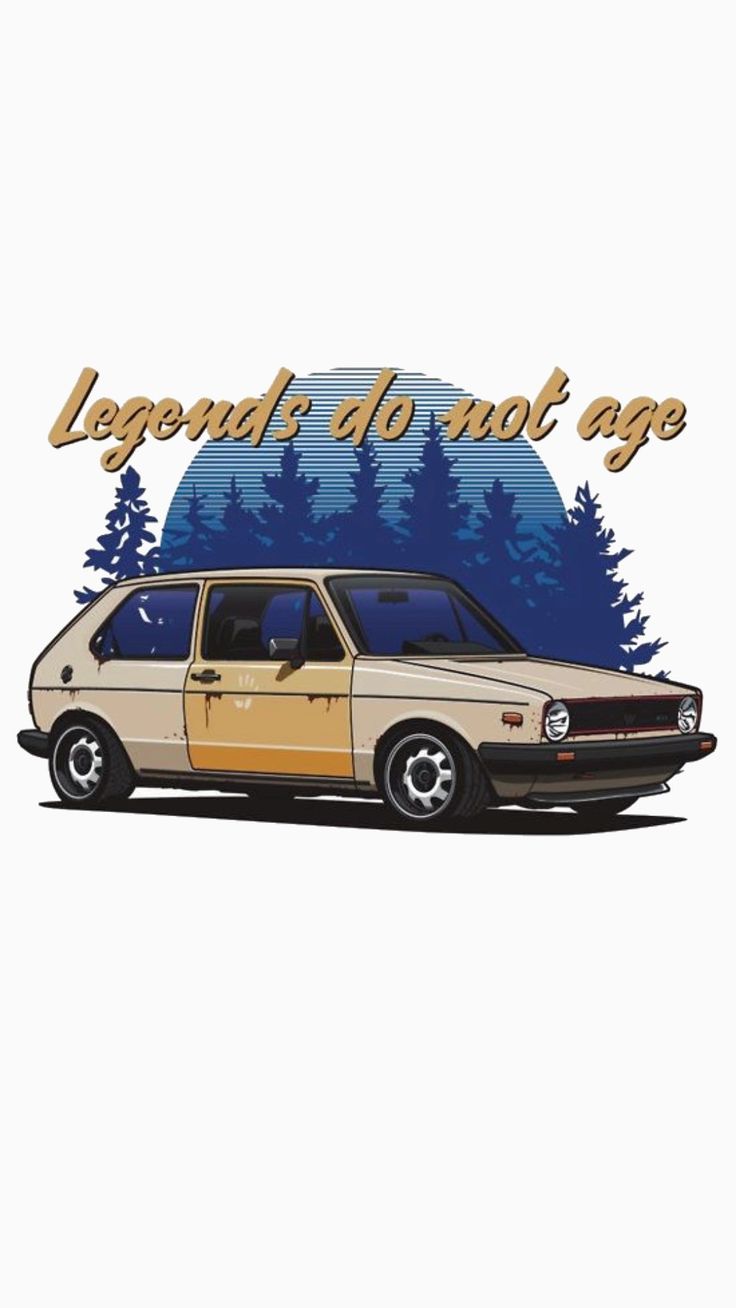 Legend Do Not Age VW MK1 Car Wallpaper