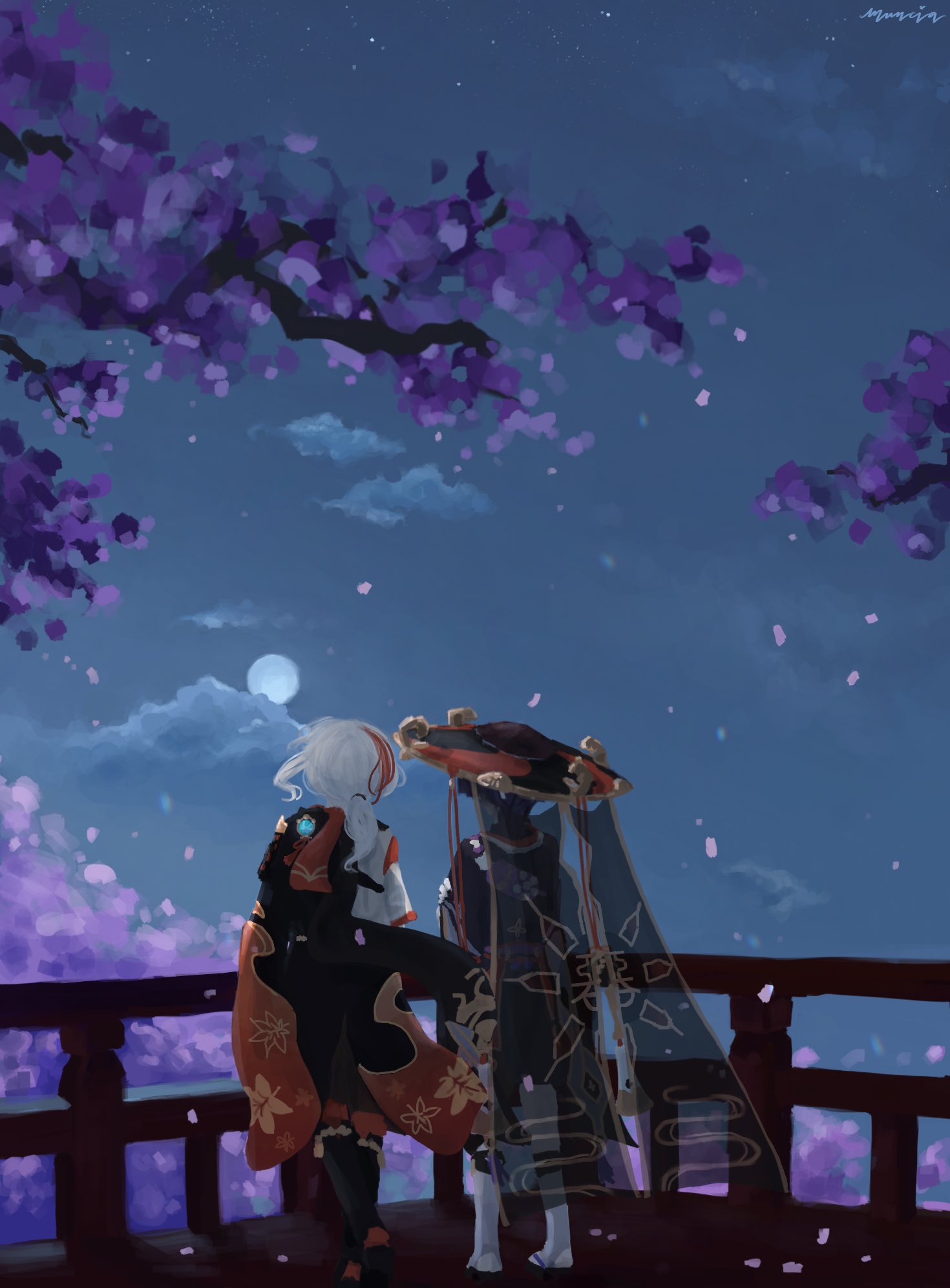 muncia (hiatus) told the moon about you ☾ #kazuscara #kazuha #scaramouche #原神 #genshinimpact