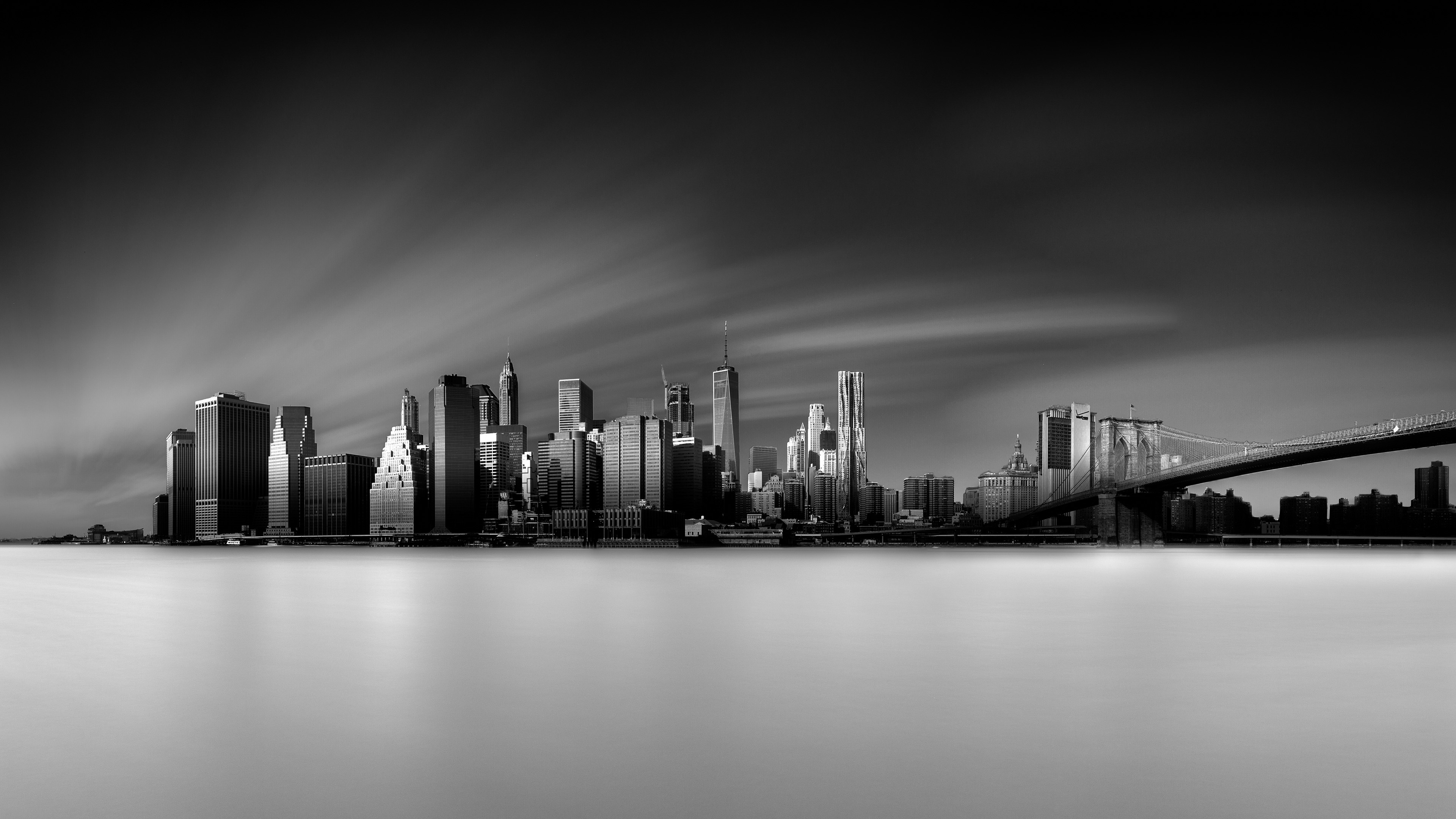 New York Black and White Wallpaper