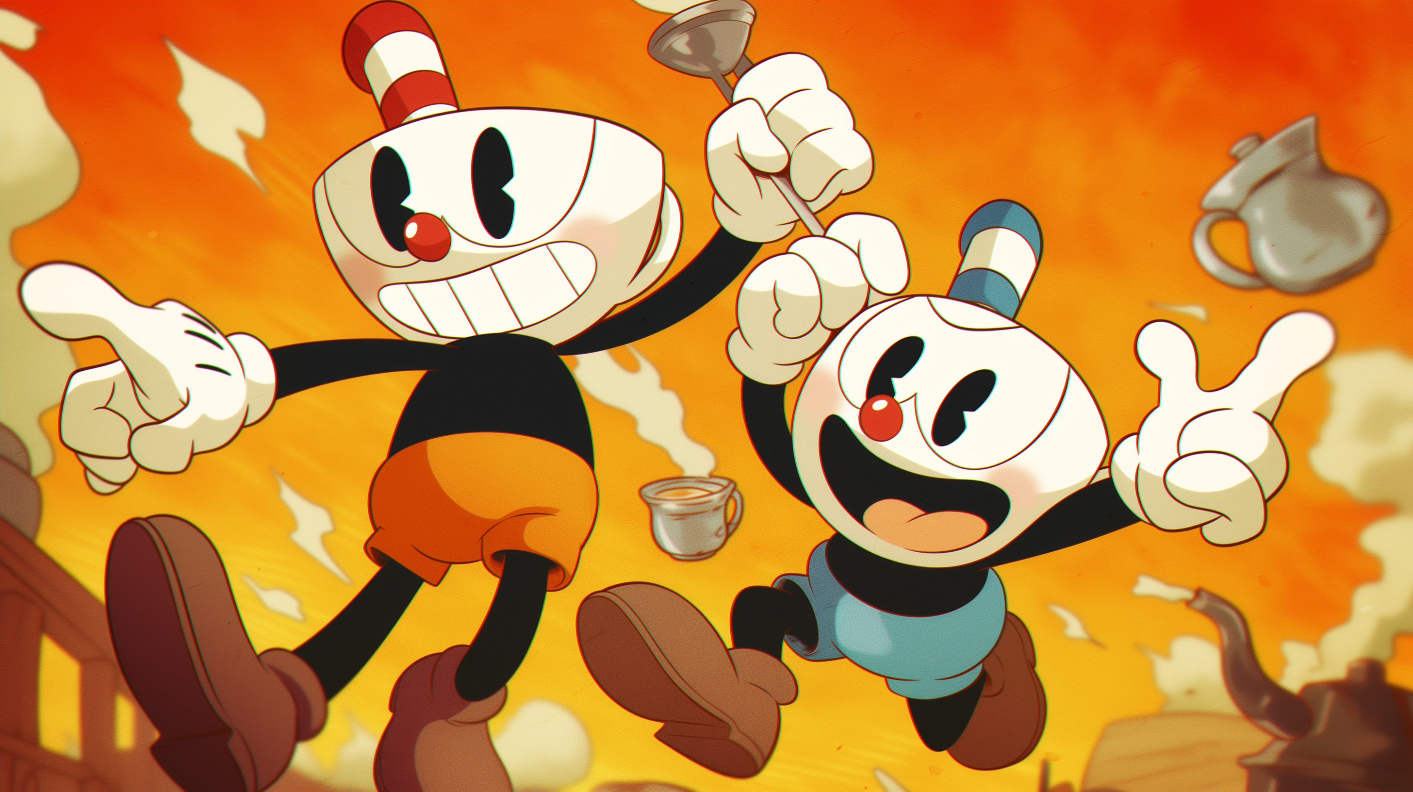 Epic Cuphead HD Wallpaper for Gamers