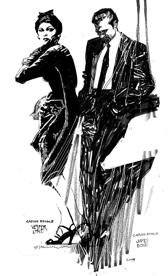 Casino Royale: 007 Bond and Vesper Lynd by Bill Sienkiewicz *