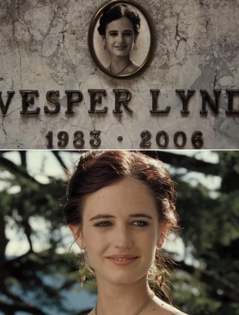 Pointless Observation: A picture on a certain grave in the recent Bond film NTTD is a direct screenshot from Casino Royale