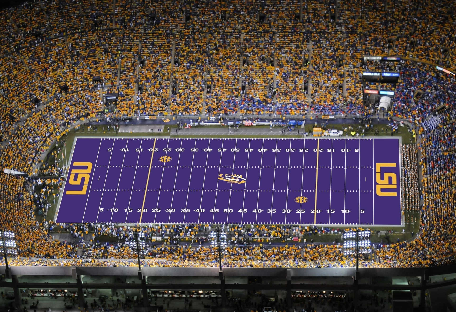 Download The Fighting Tigers of Louisiana State University show their spirit! Wallpaper