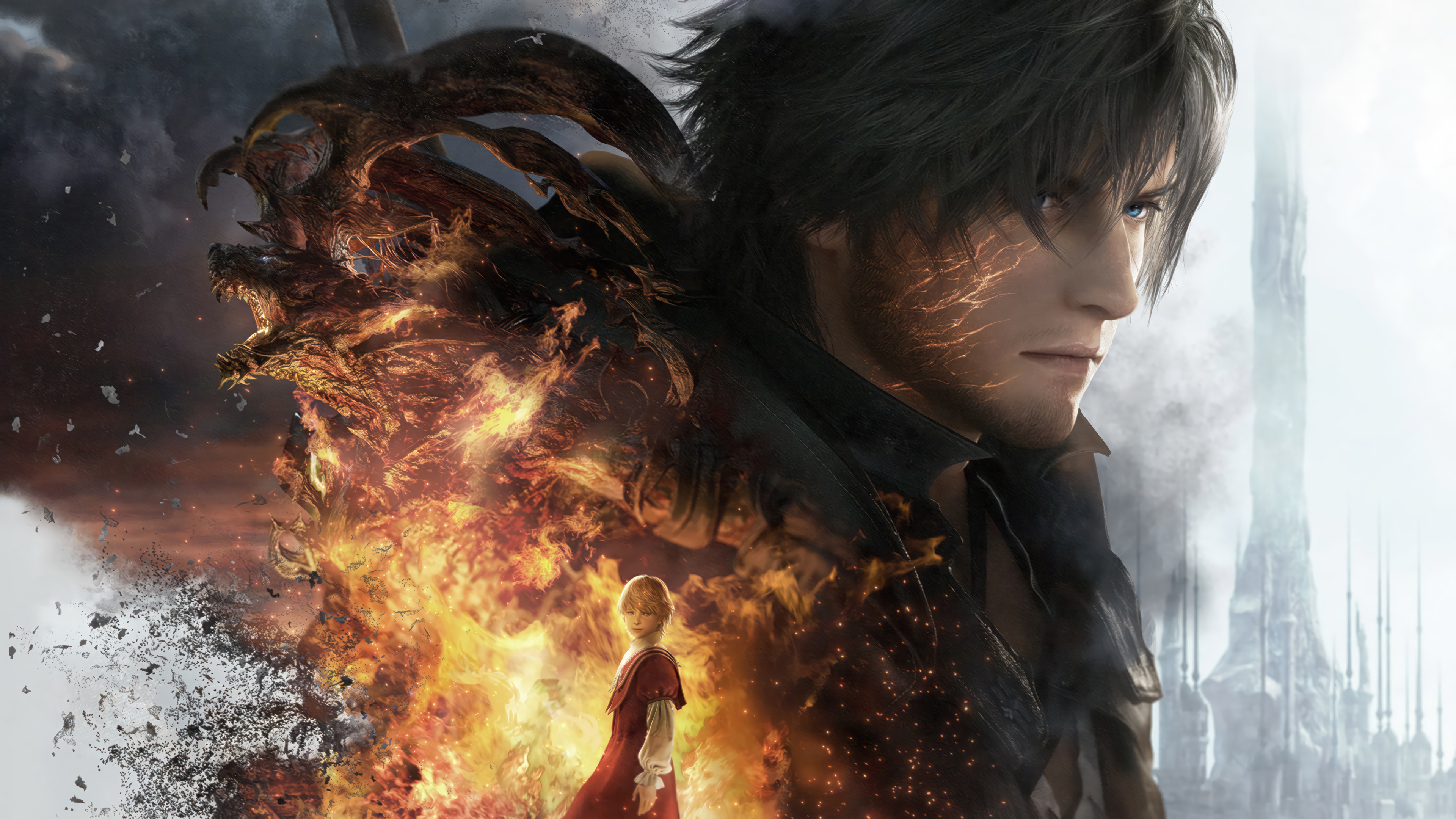 Final Fantasy 16 Game Clive Rosfield Joshua Rosfield Wallpaper 4K HD PC l