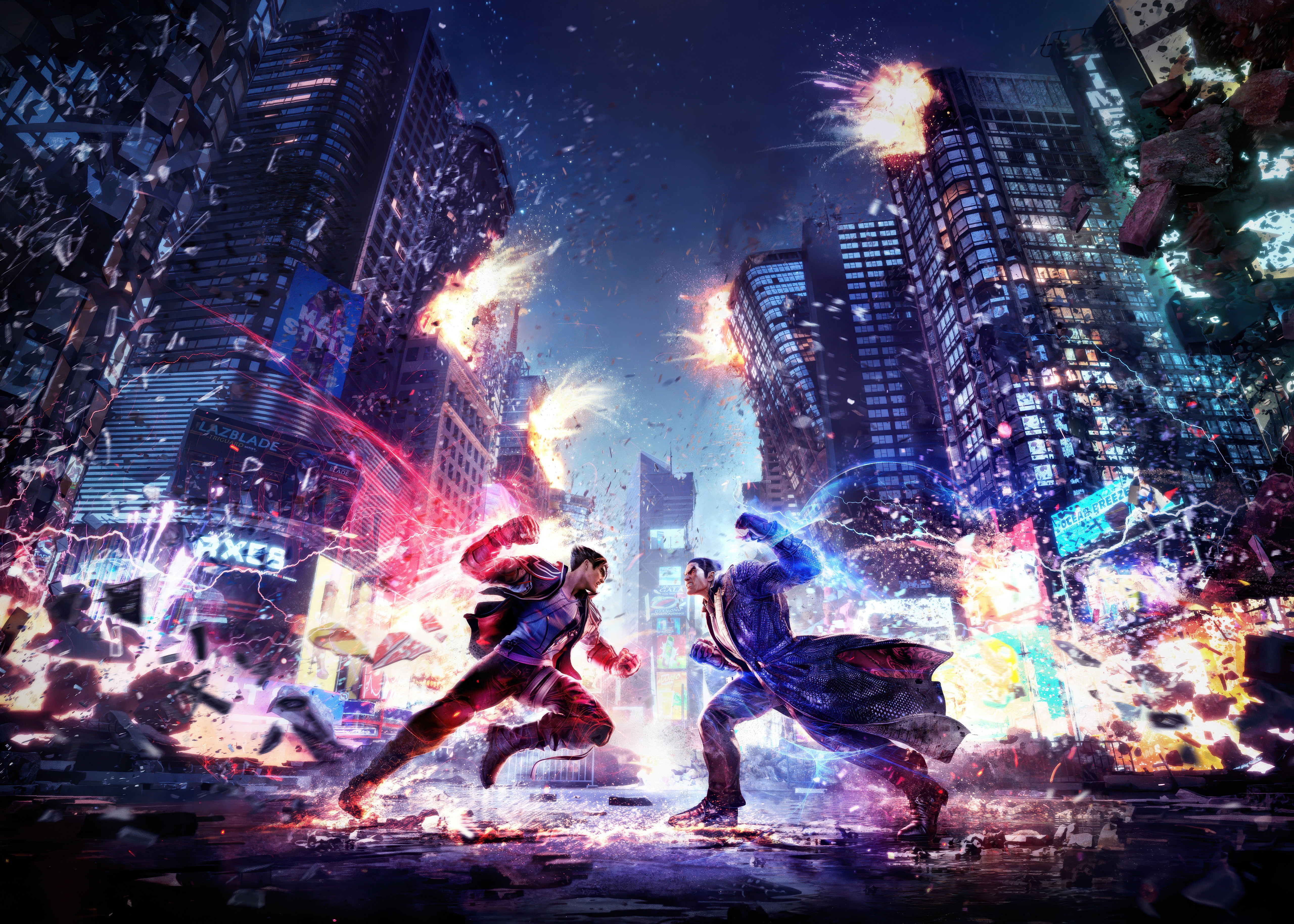 Wallpaper Games, Kazuya Mishima, Jin Kazama, Tekken 8 for mobile and desktop, section игры, resolution 5120x3657