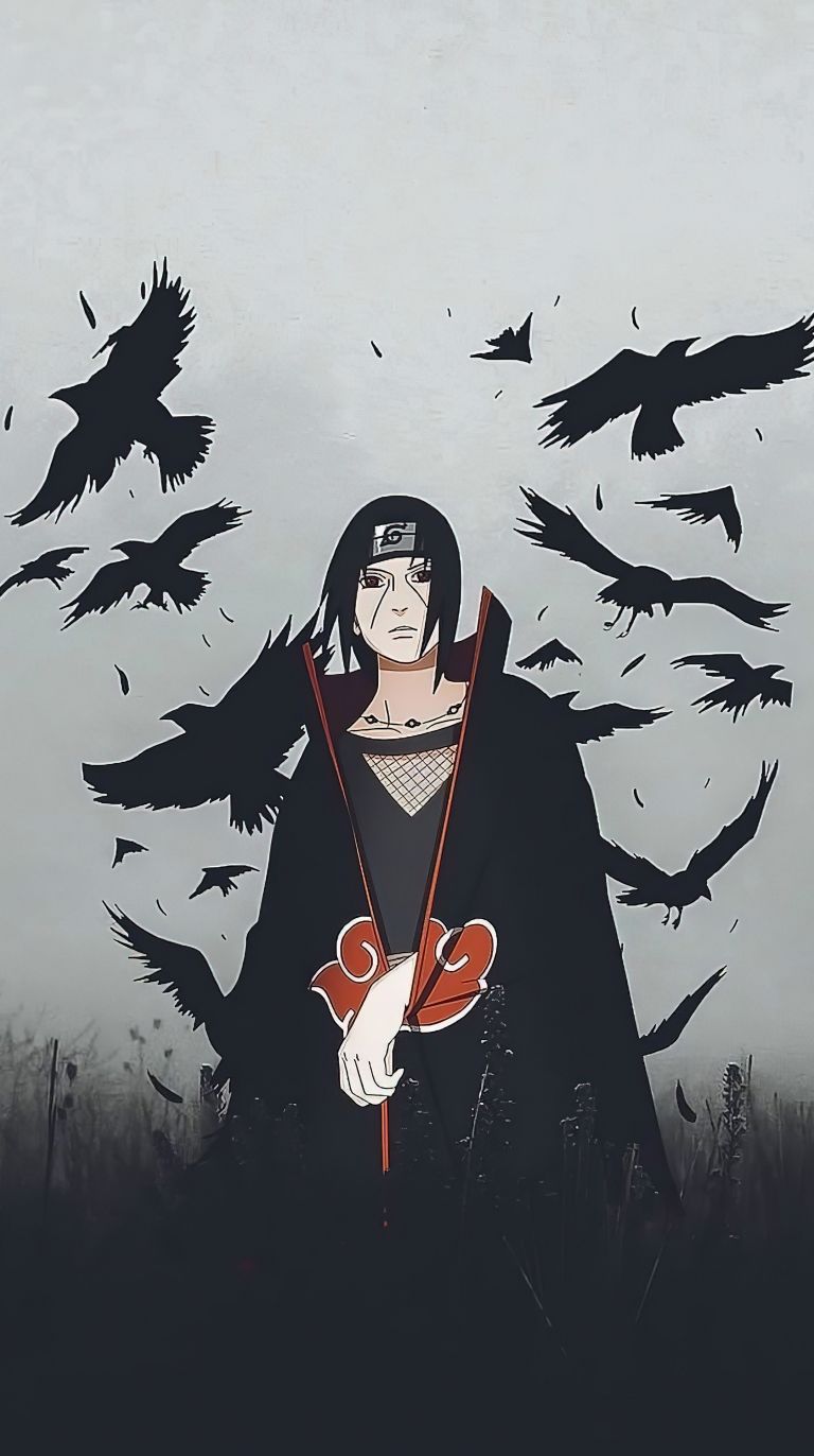 Itachi Uchiha Vertical 4K Wallpaper