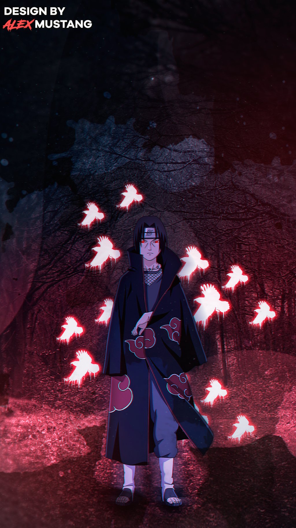 Alex Mustang 写輪眼 Edit. Wallpaper. #itachi #NARUTO