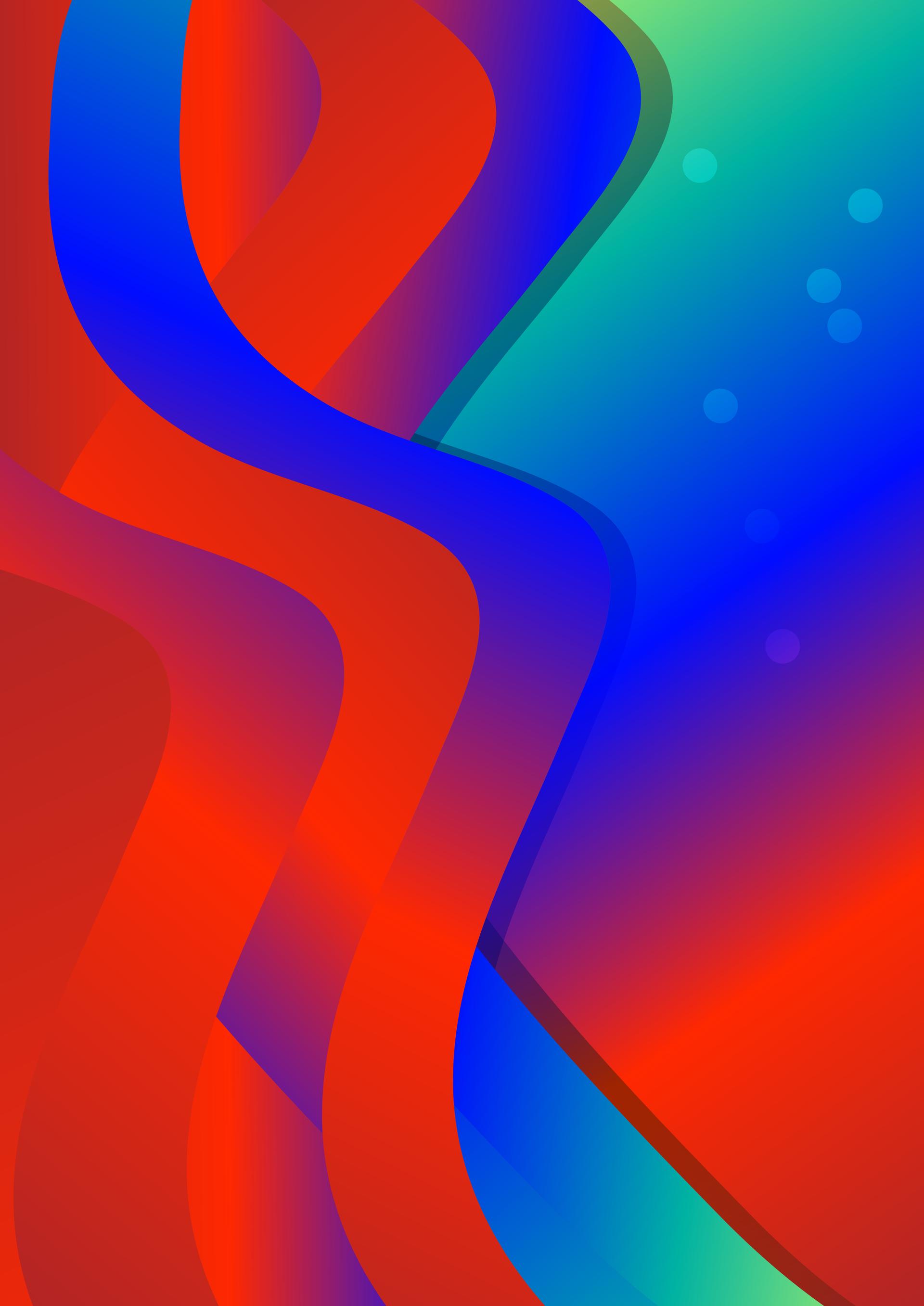 Abstract Red and Blue Liquid Color Vertical Wavy Background