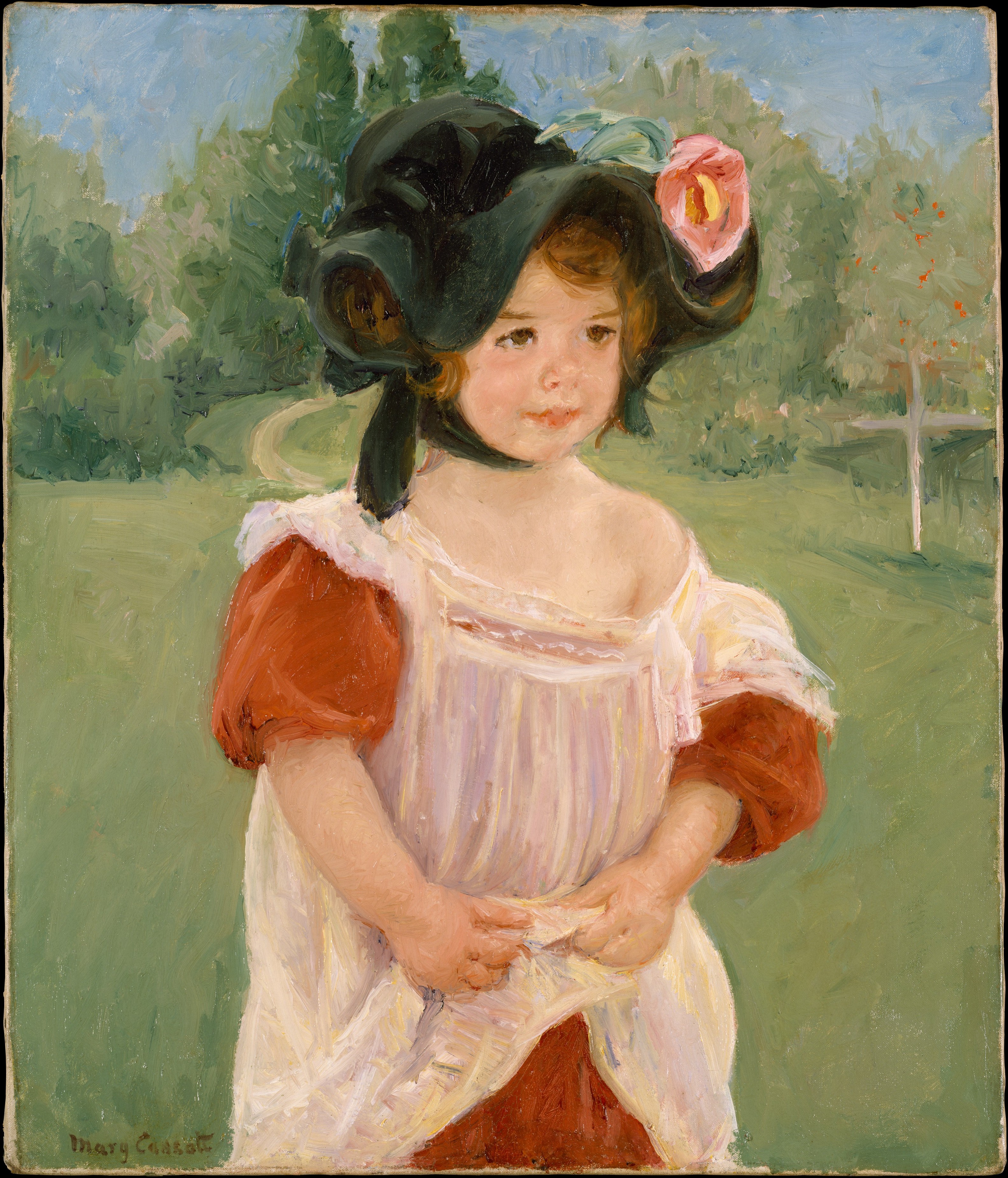 Mary Cassatt in a Garden