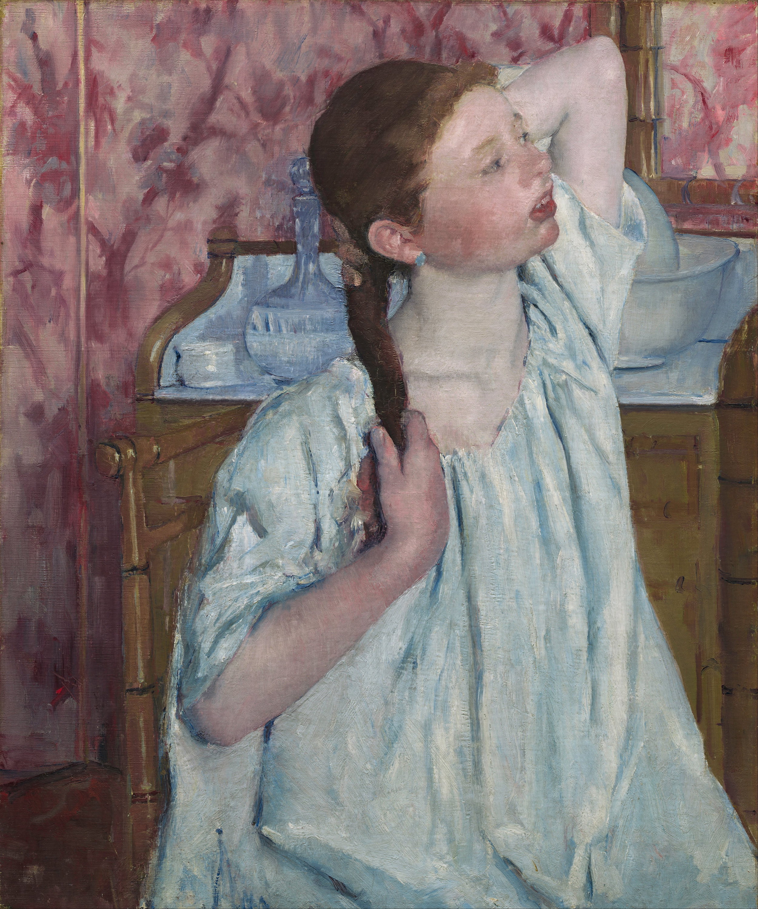 Girl Arranging Her Hair by Mary Cassatt. Obelisk Art History