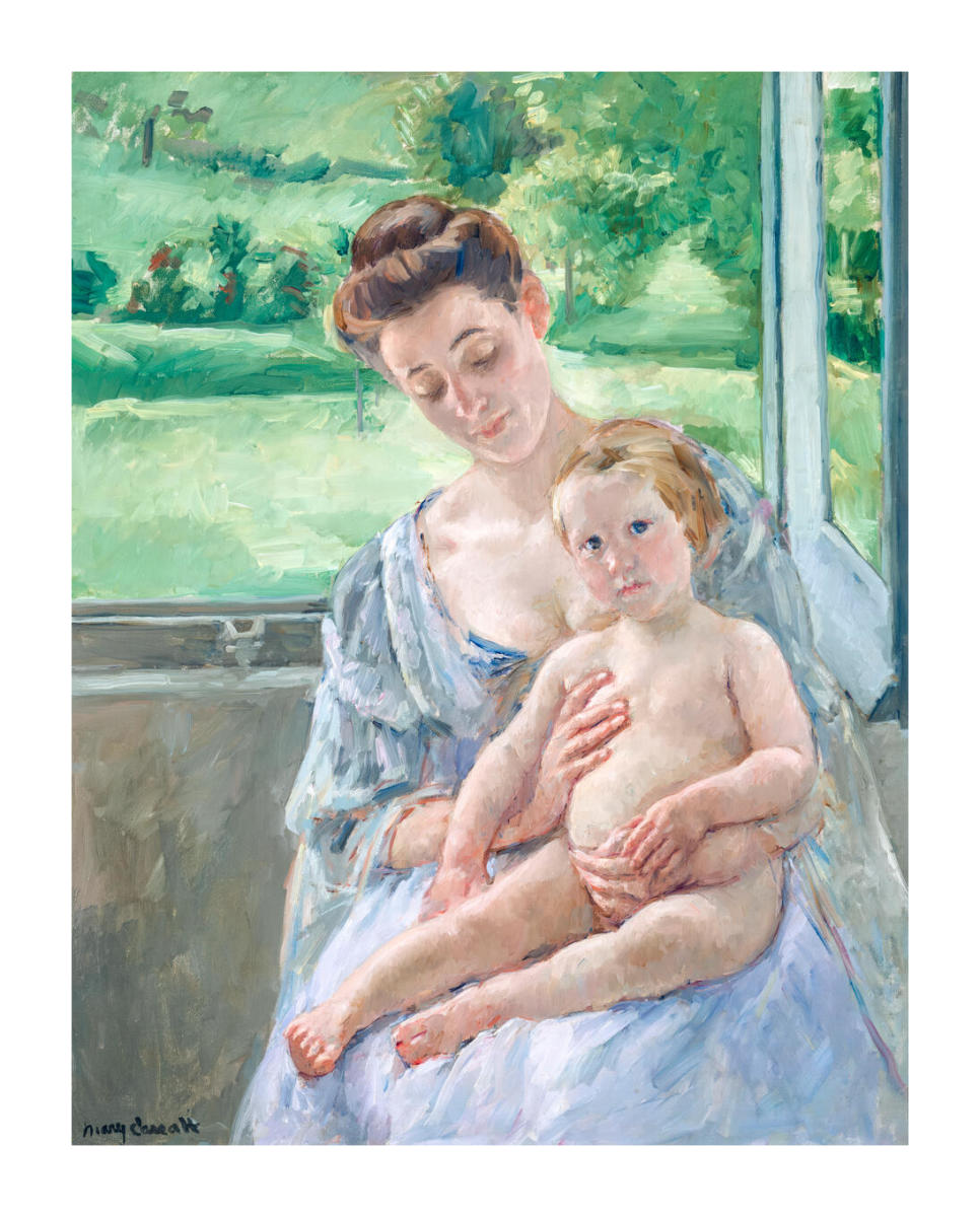 Mother and Child in the Conservatory, 1906 by Mary Cassatt Print Custom Prints Prints and Framing from the New Orleans Museum of Art