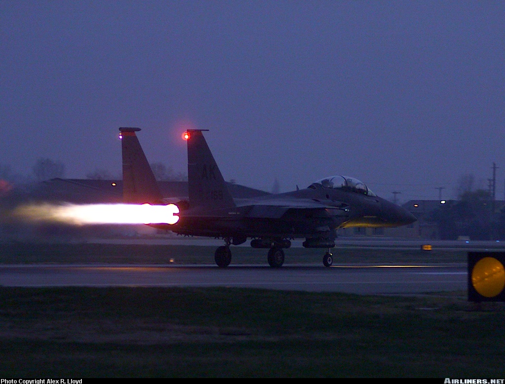 McDonnell Douglas F 15E Strike Eagle Force. Aviation Photo