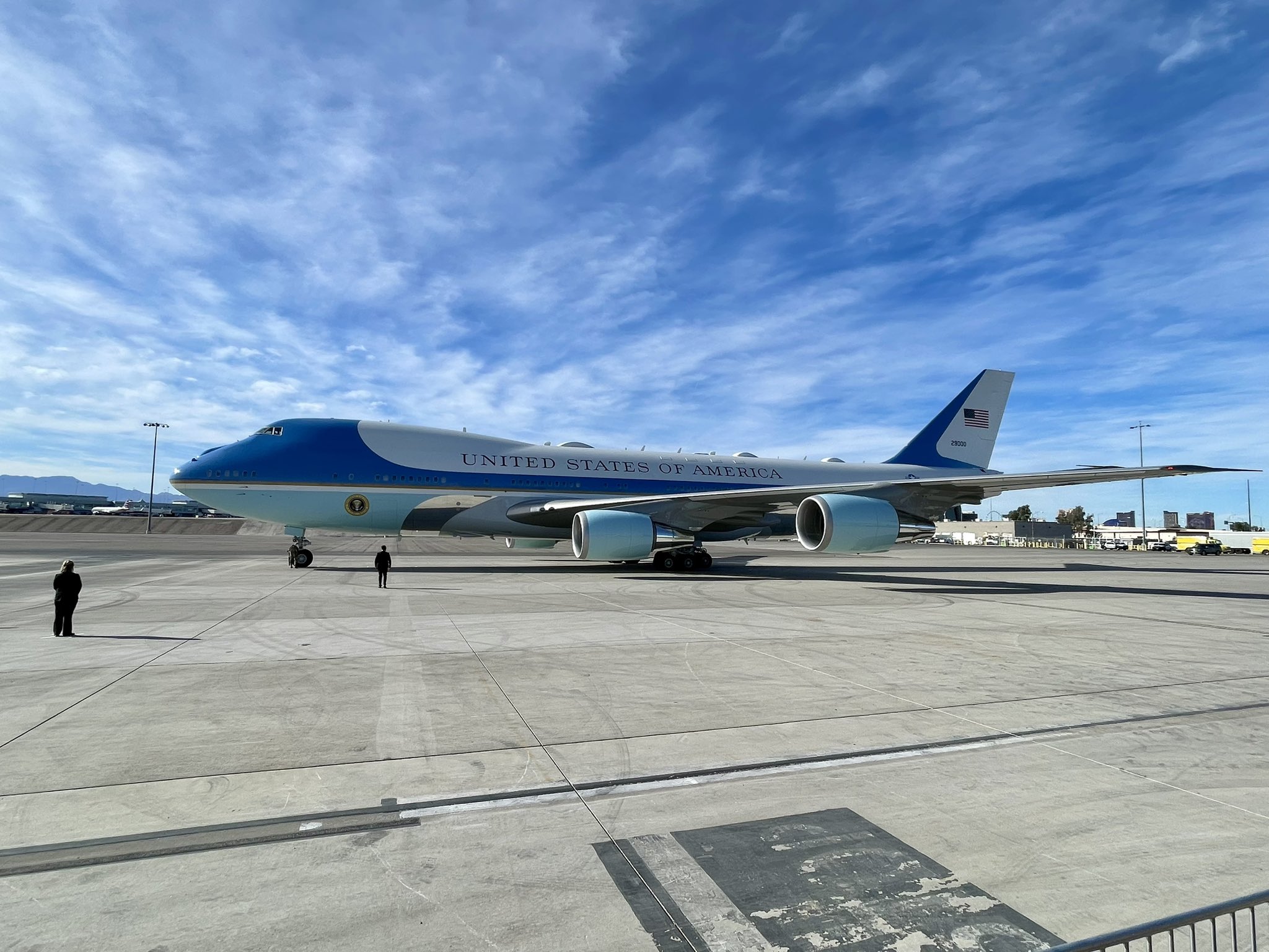 Harry Reid International Airport Force One has landed