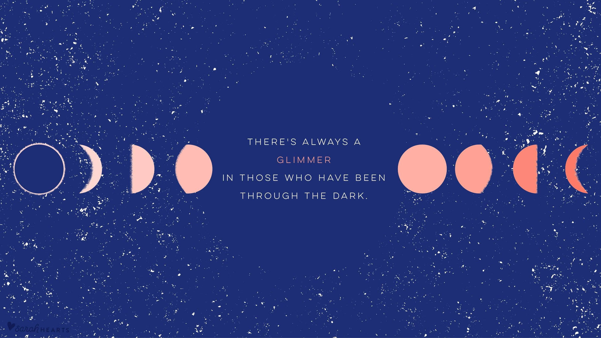 Aesthetic Quotes Phases Of The Moon Wallpaper
